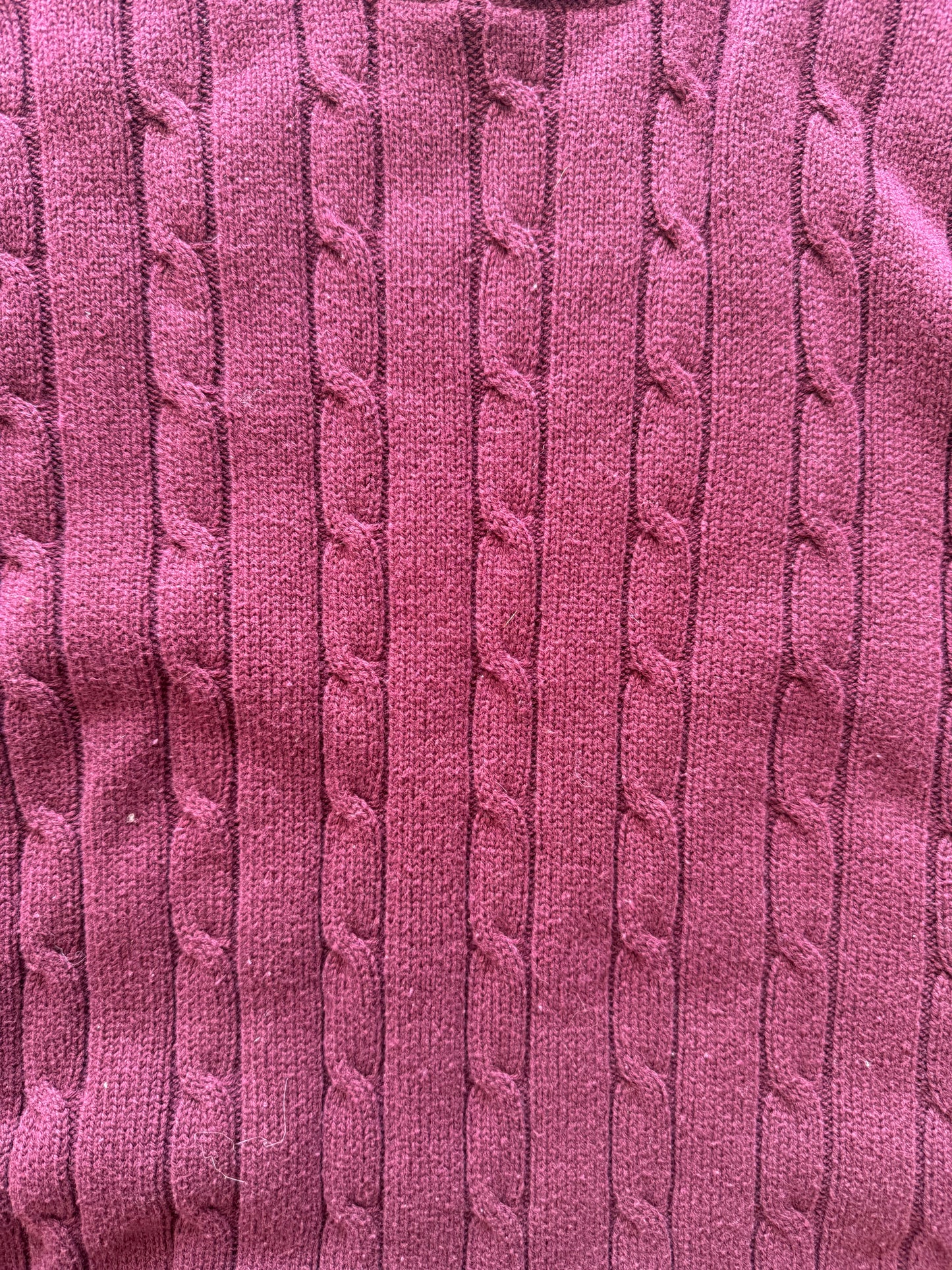 Vintage Cable Knit Sweater - XL