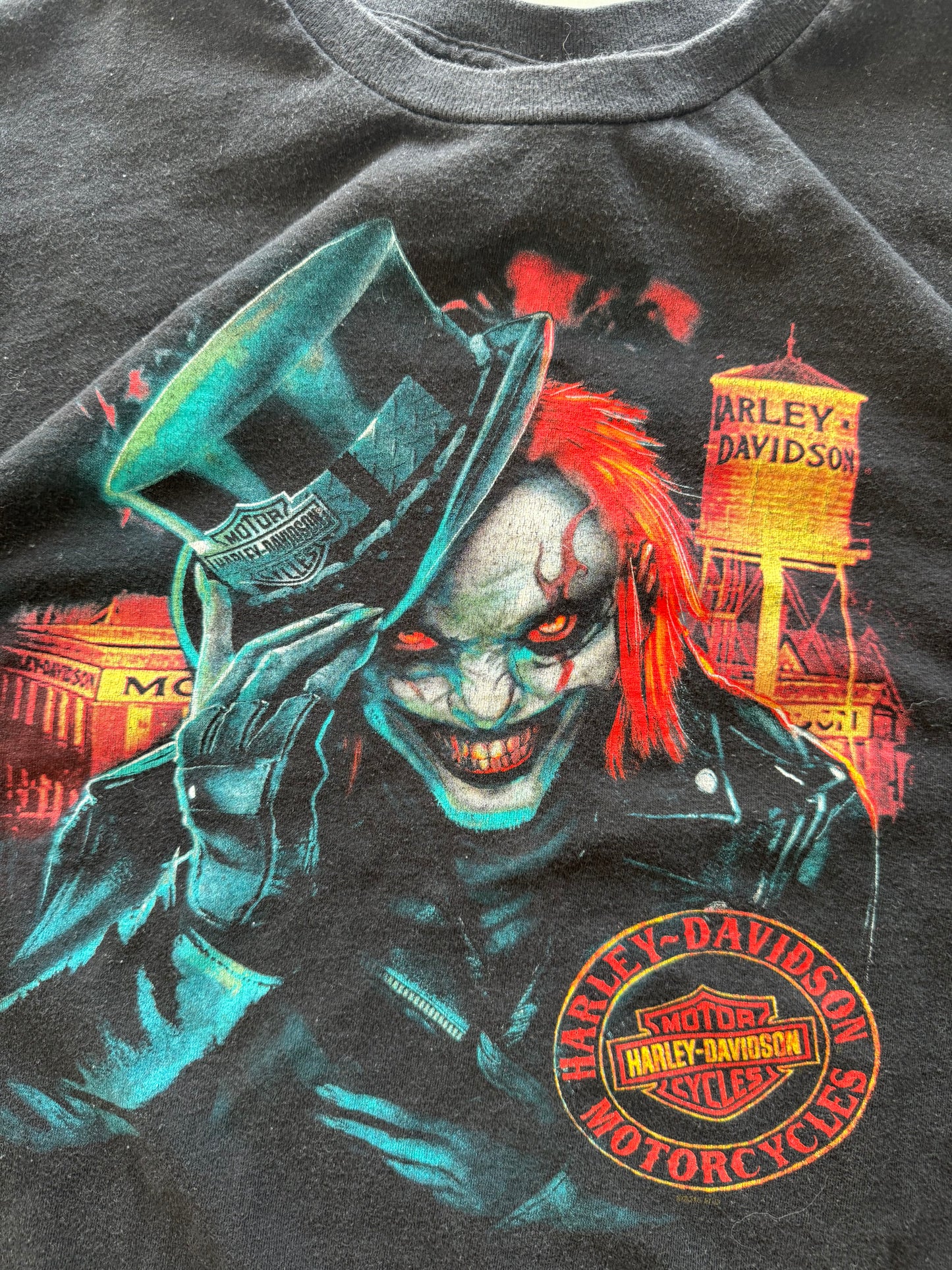 Vintage Harley Davidson Clown Tee - XXL