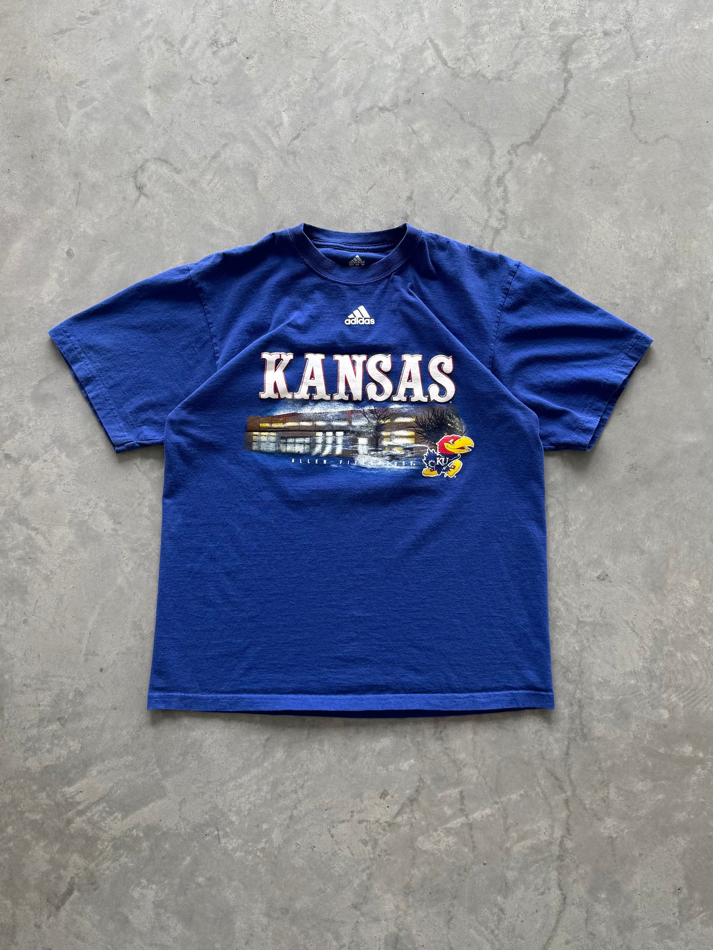 University of Kansas Adidas Tee - L