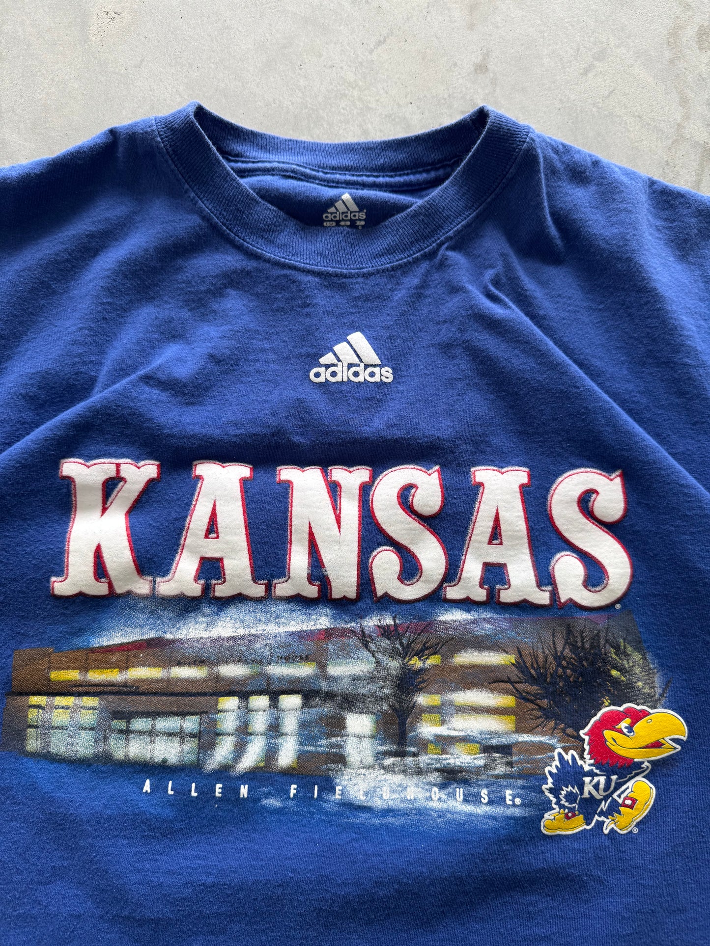 University of Kansas Adidas Tee - L