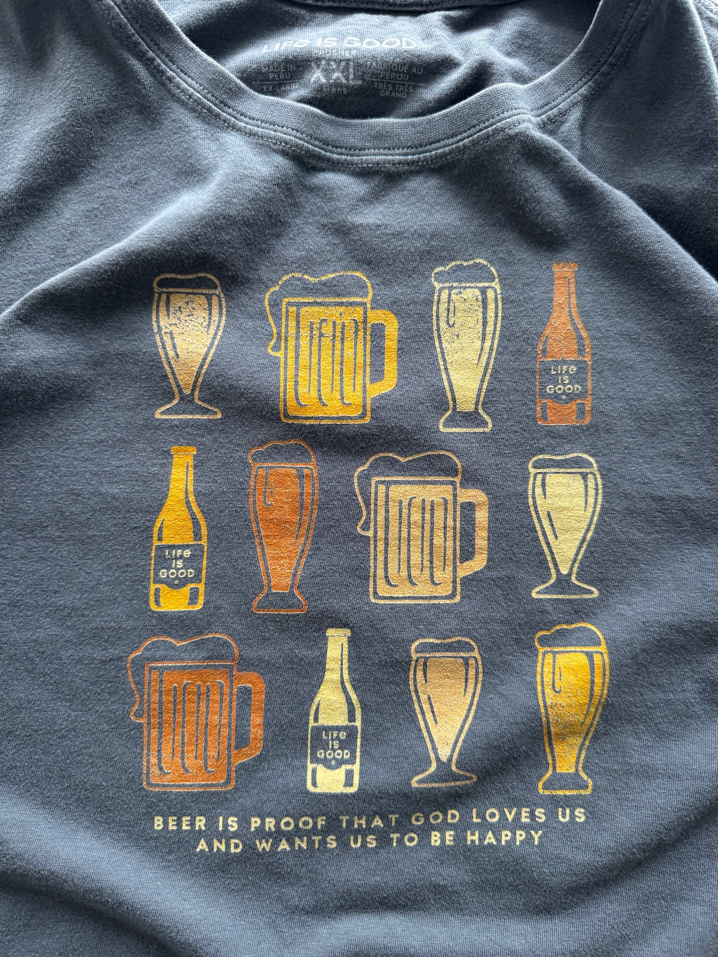 Life is Good Drinking Tee - XXL