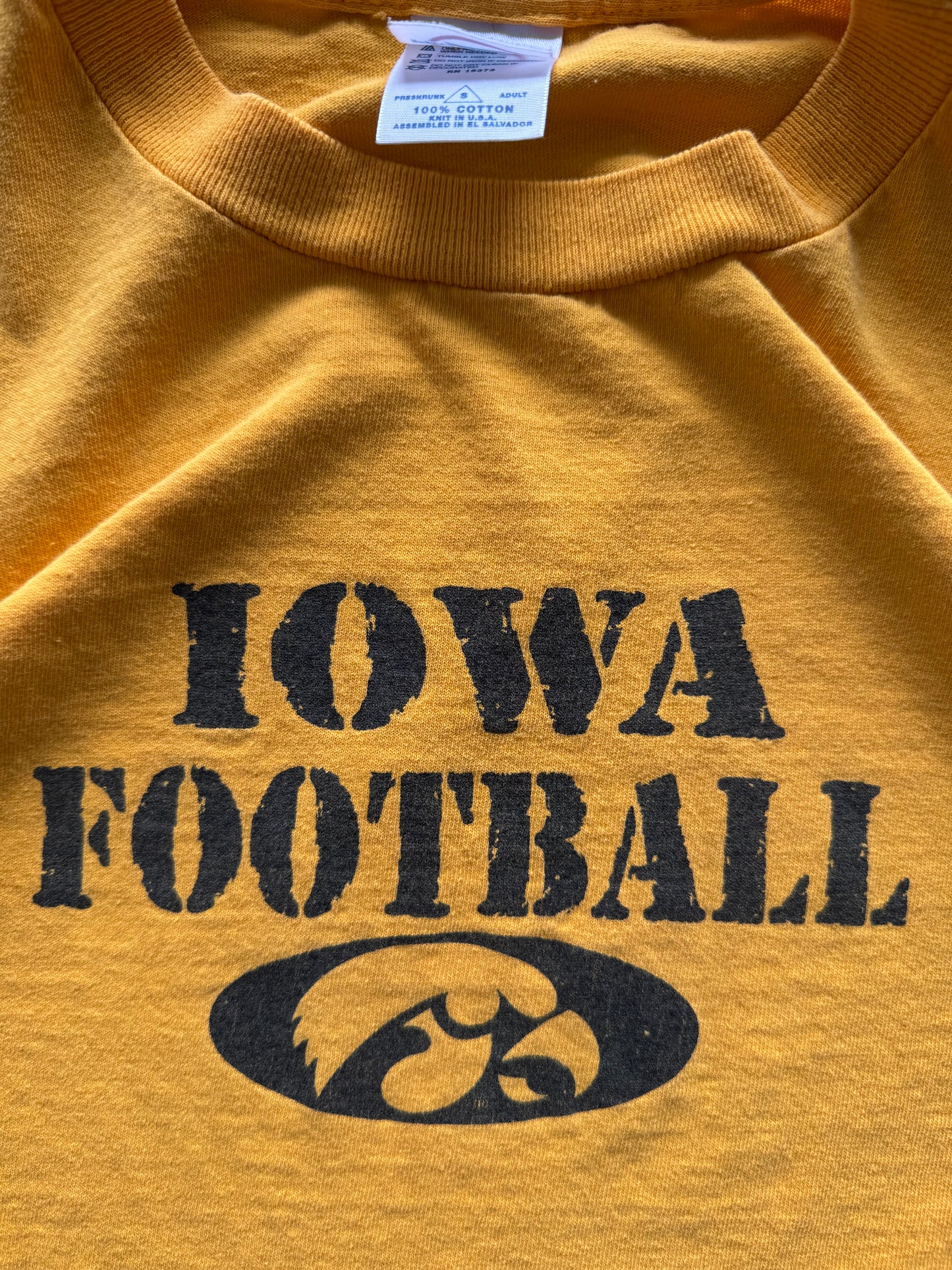 Vintage Iowa Hawkeyes Football Tee - S