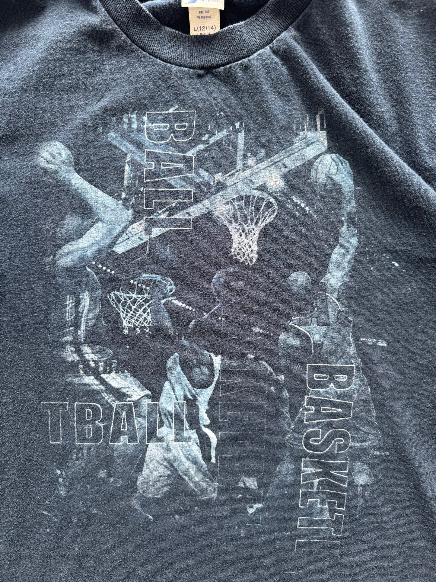 Vintage Basketball Tee - S