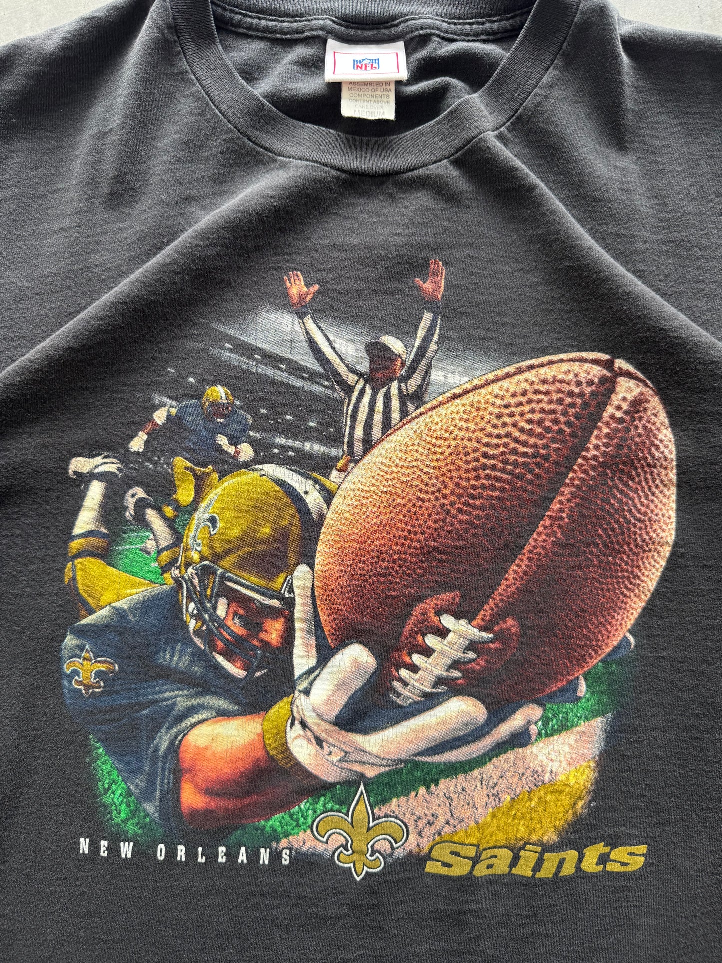 Vintage 90s New Orleans Saints Tee - M
