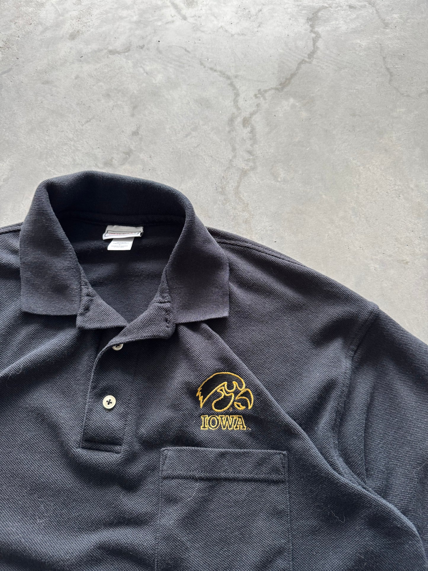 Vintage Iowa Hawkeyes Polo - L