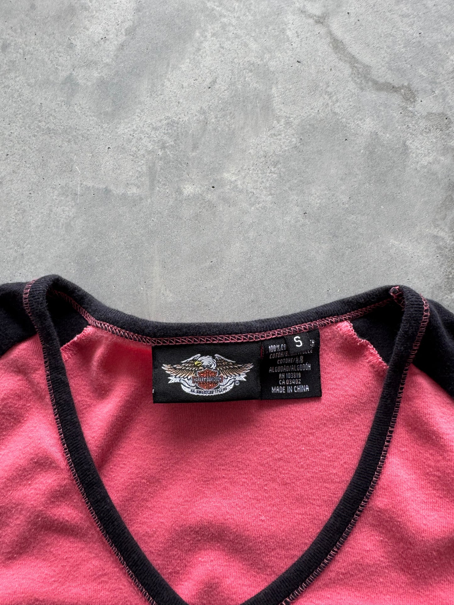 Vintage Harley Davidson Tight Women’s Tee - S