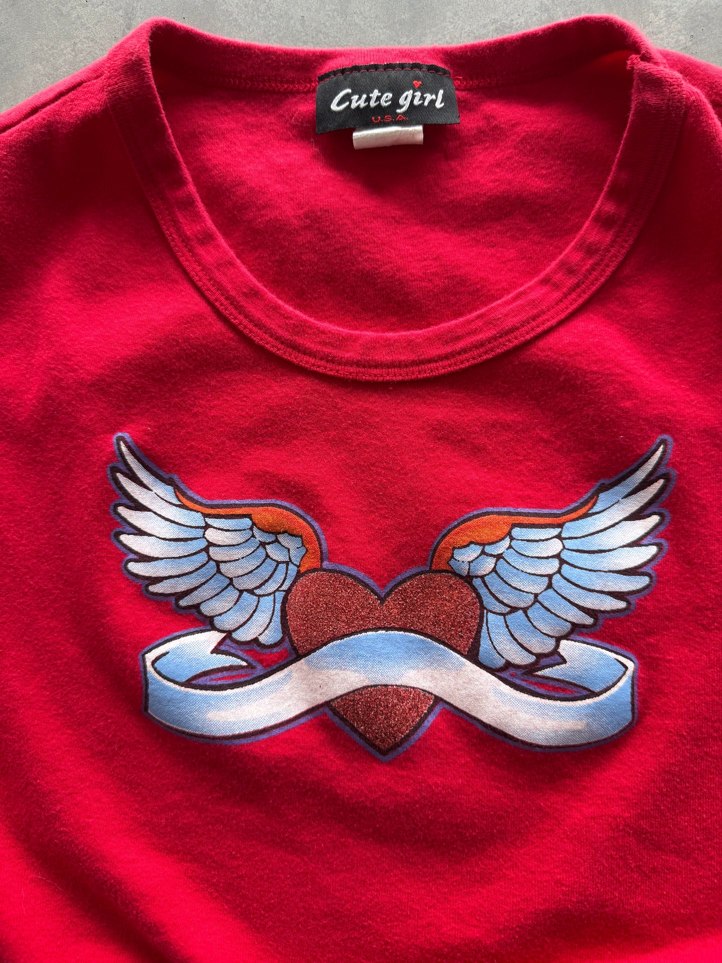 Vintage Cute Girl Baby Tee - XXL