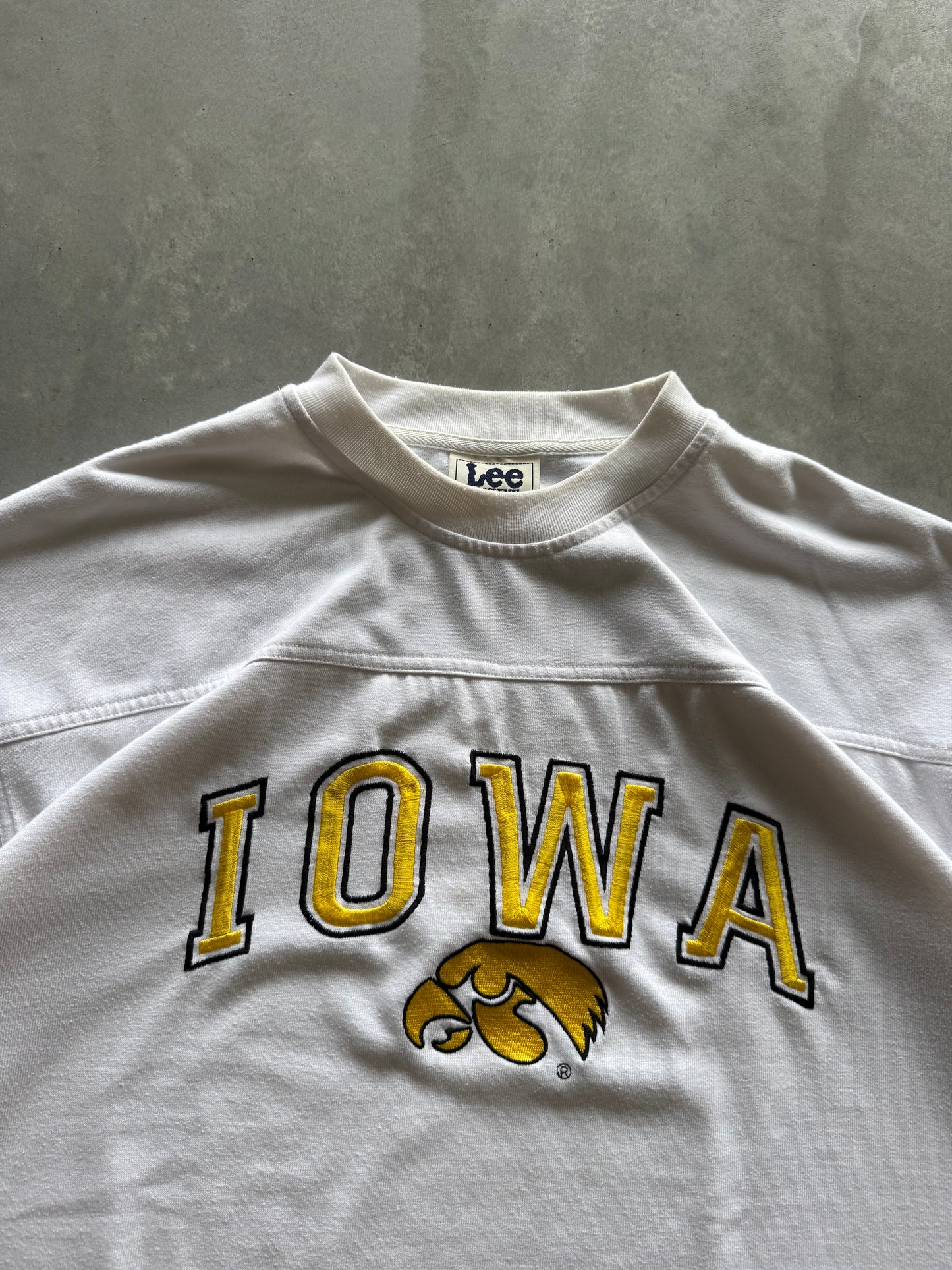 Vintage 90s Lee Iowa Hawkeyes Long Sleeve - XXL