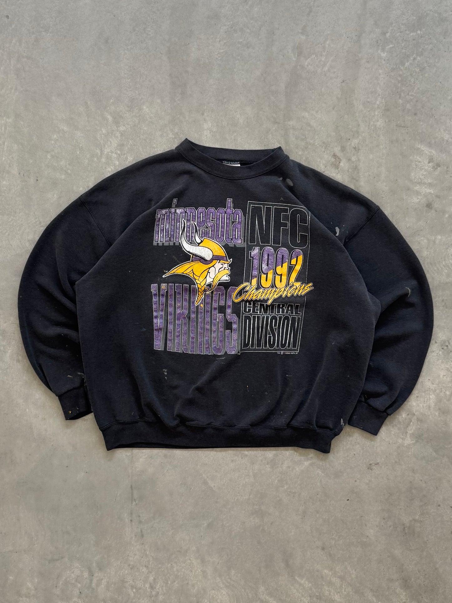 Vintage 1992 Minnesota Vikings Sweatshirt - XL