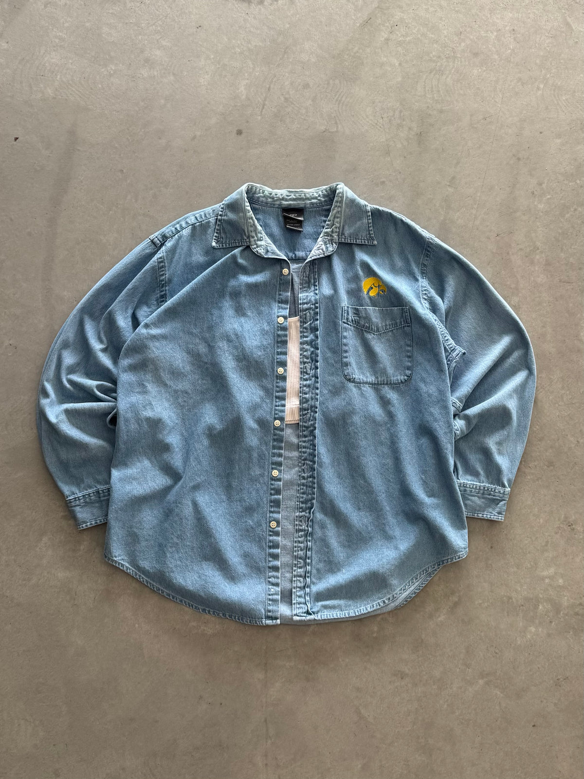 Vintage Iowa Hawkeyes Denim Jacket - XL