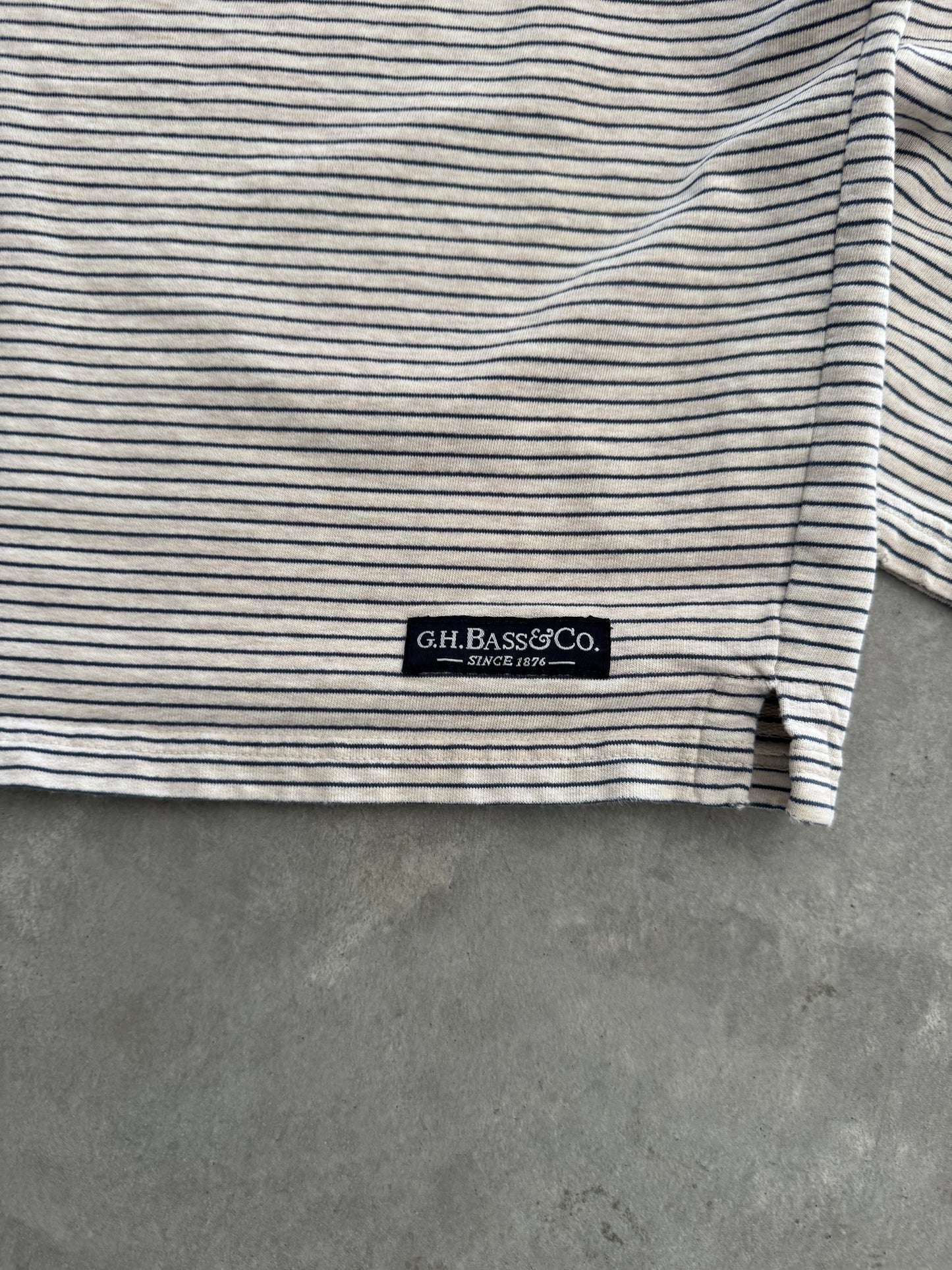 Vintage Striped Long Sleeve Tee - M