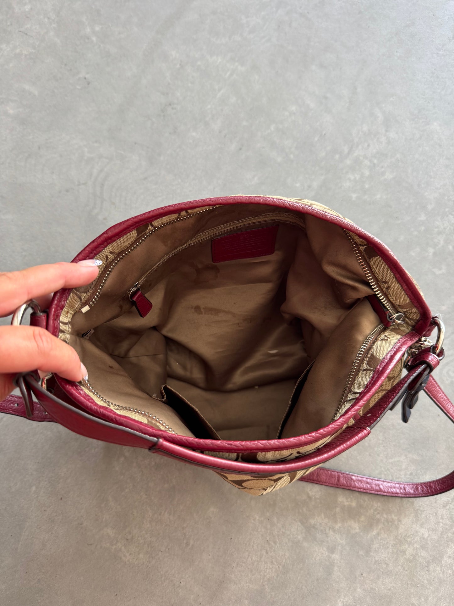 Vintage Coach Park Signature Hobo Bag