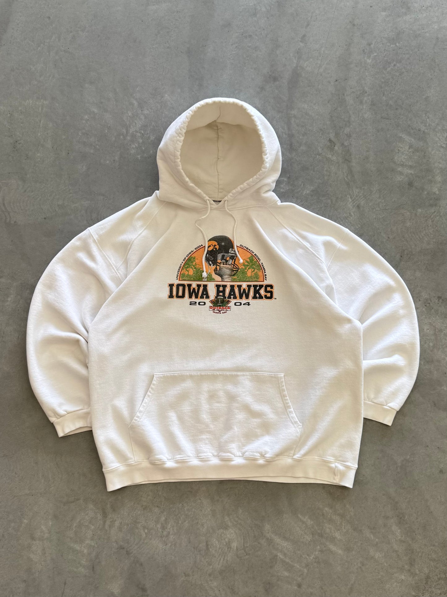 Vintage 00s Iowa Hawkeyes Bowl Game Hoodie - XXL