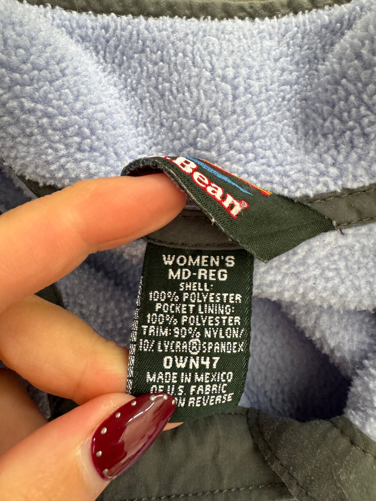 Vintage 90s Women’s L.L. Bean Fleece Pullover - M