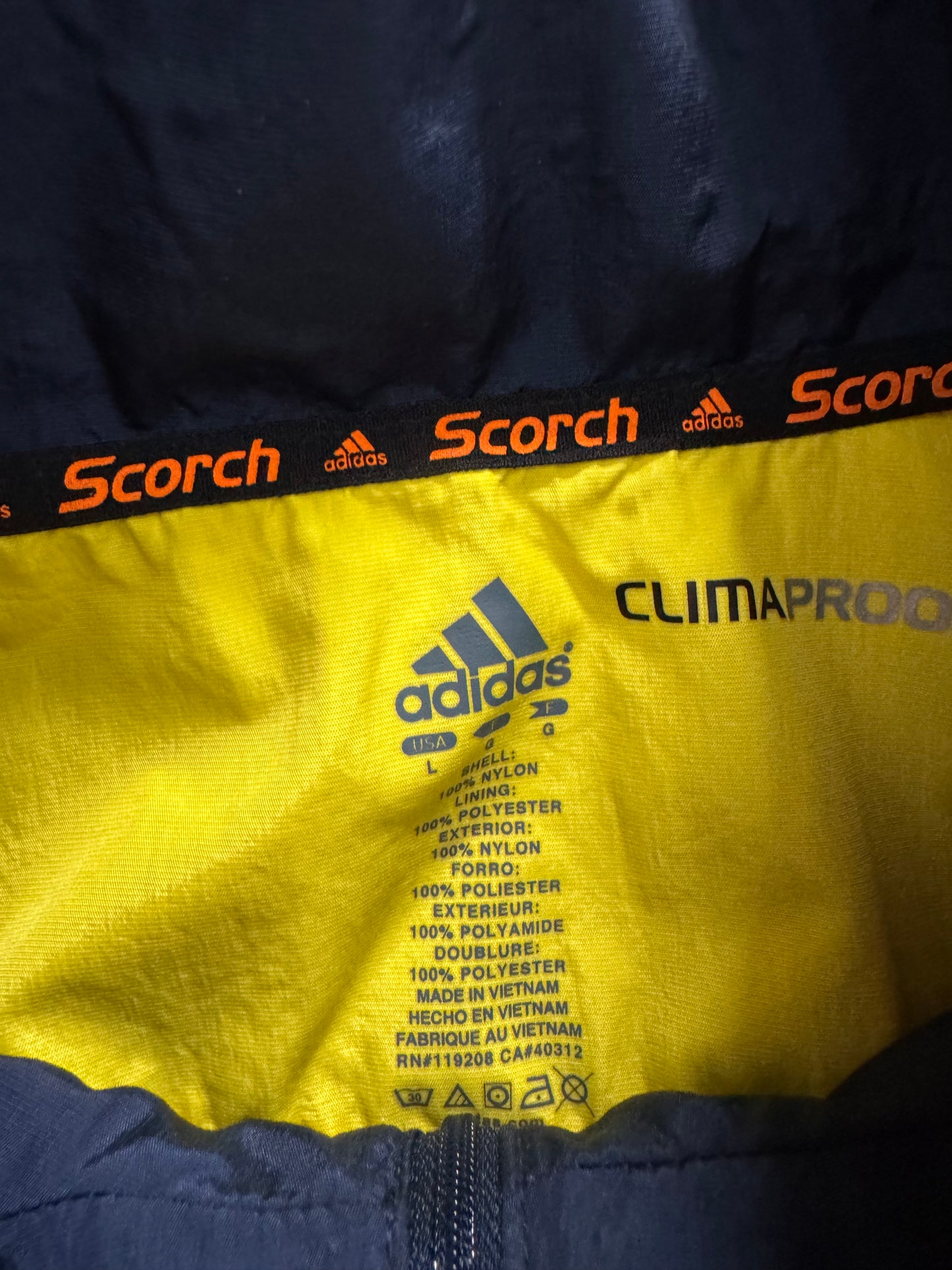 Michigan Adidas Windbreaker - L