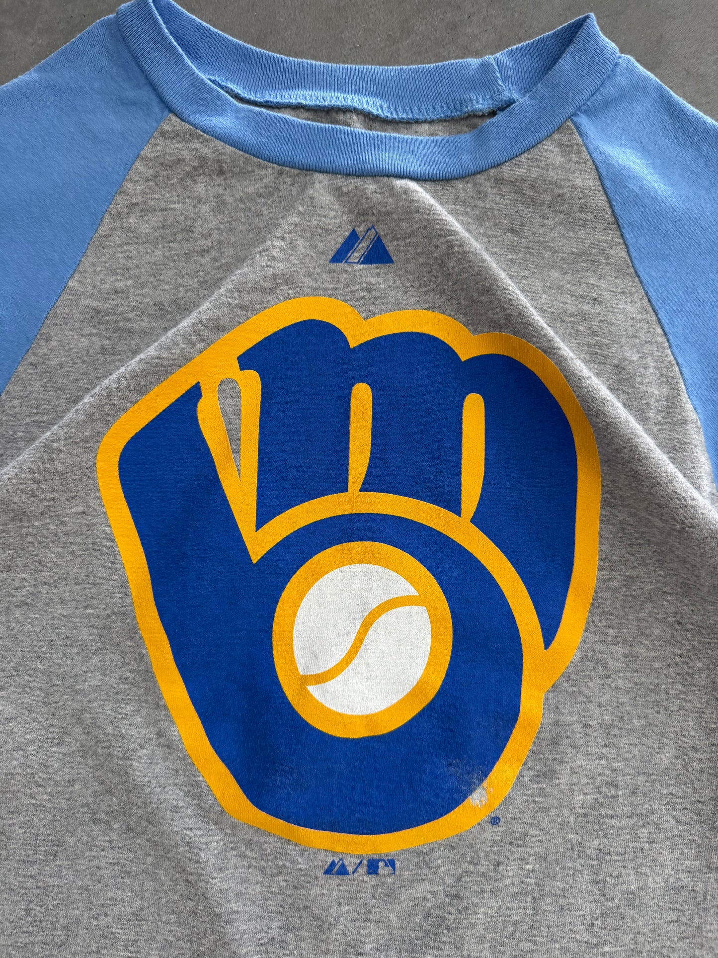 Vintage Milwaukee Brewers 3/4 Sleeve Tee - L