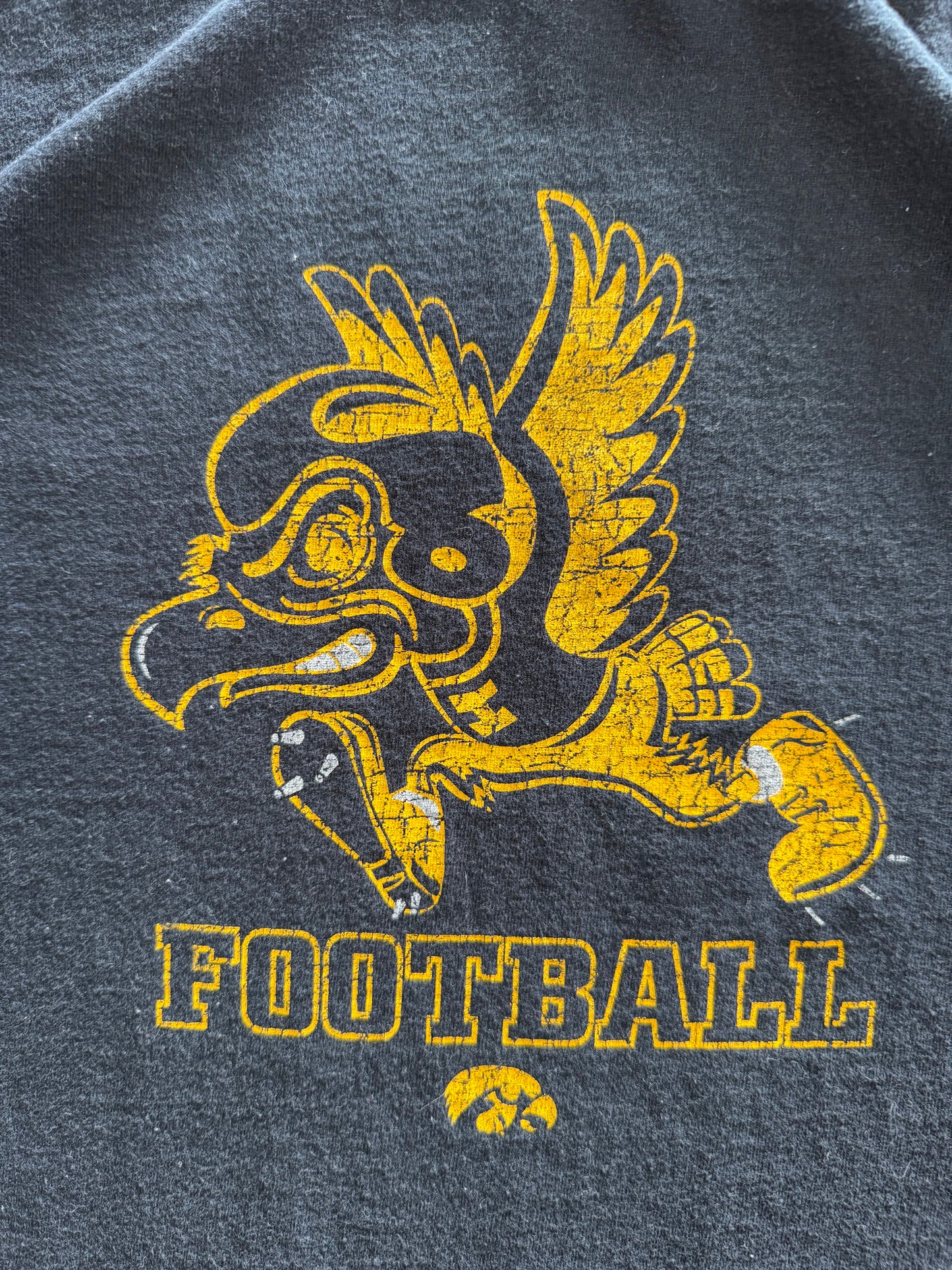 Vintage Iowa Hawkeyes Football Tee - XXL