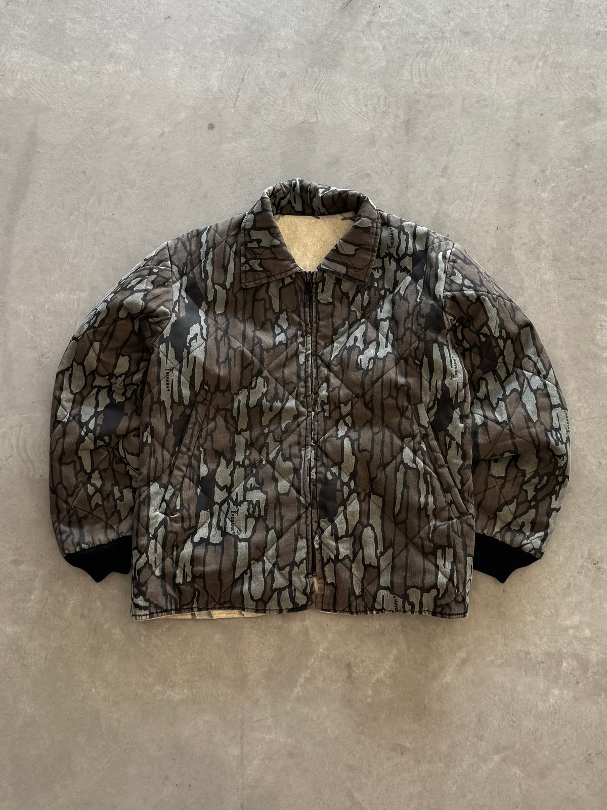Vintage 80s Trebark Camo Reversible Jacket - M