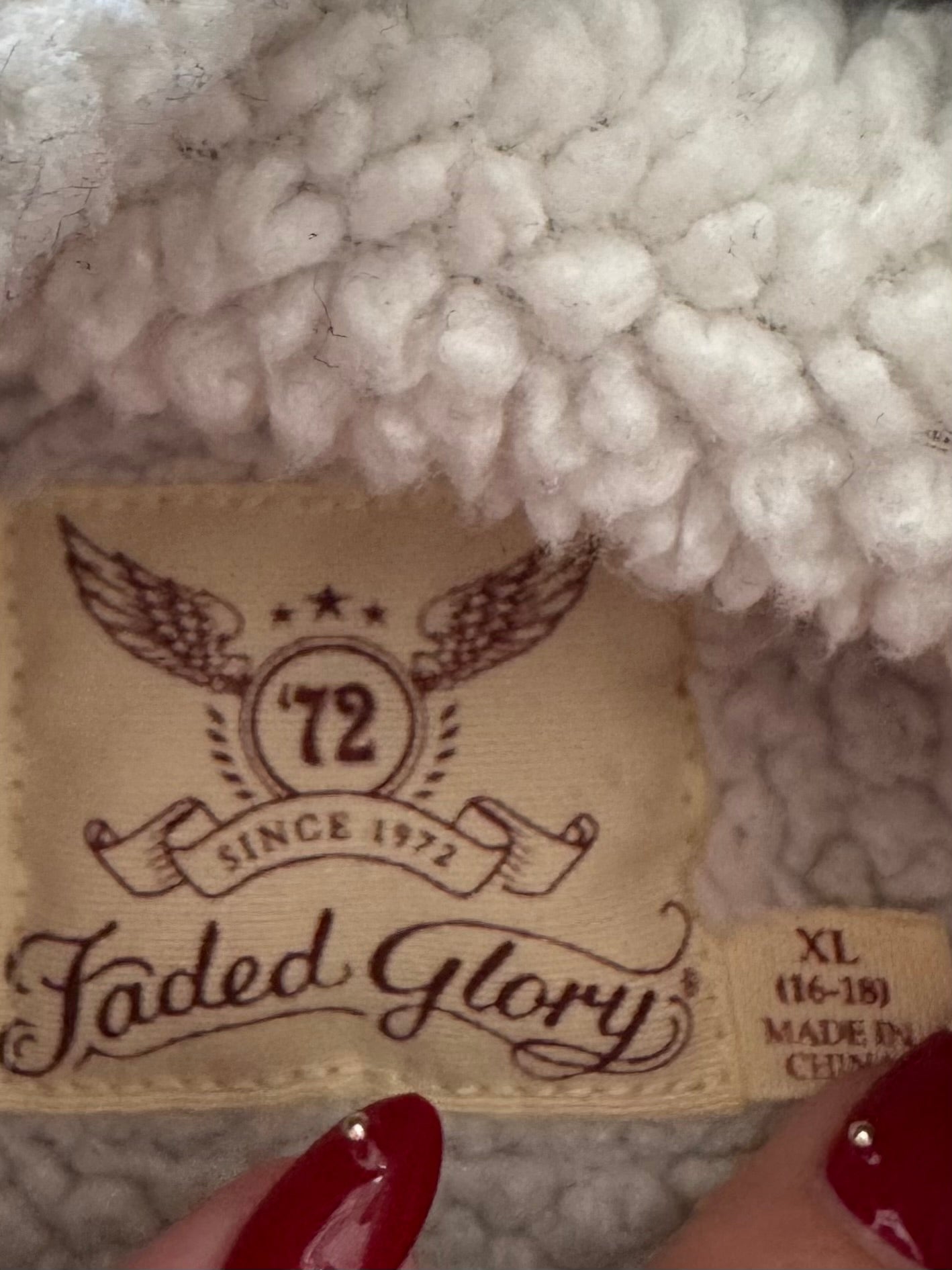 Vintage Faded Glory Fleece Jacket - XL