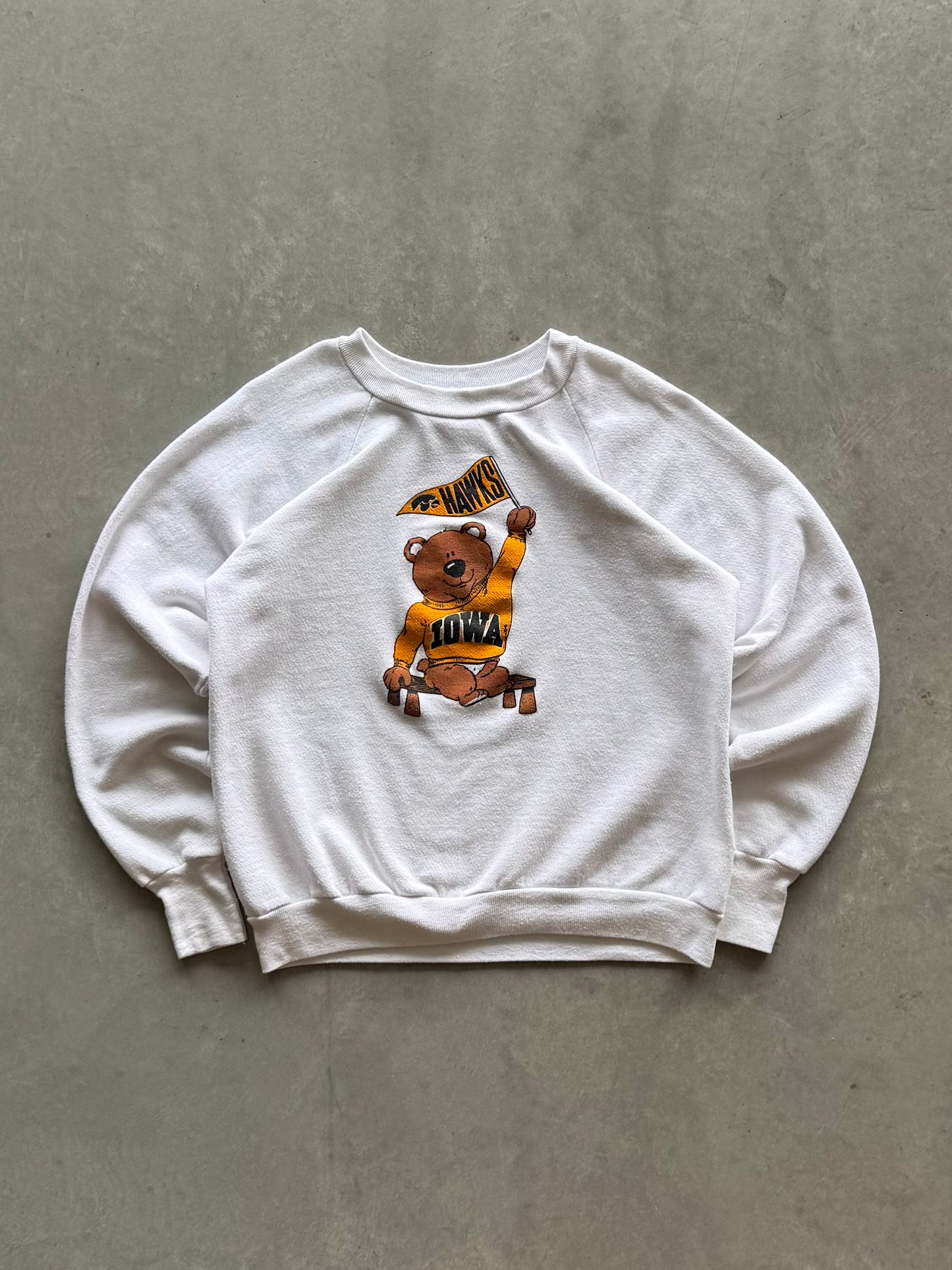 Vintage 80s Iowa Hawkeyes Sweatshirt - M