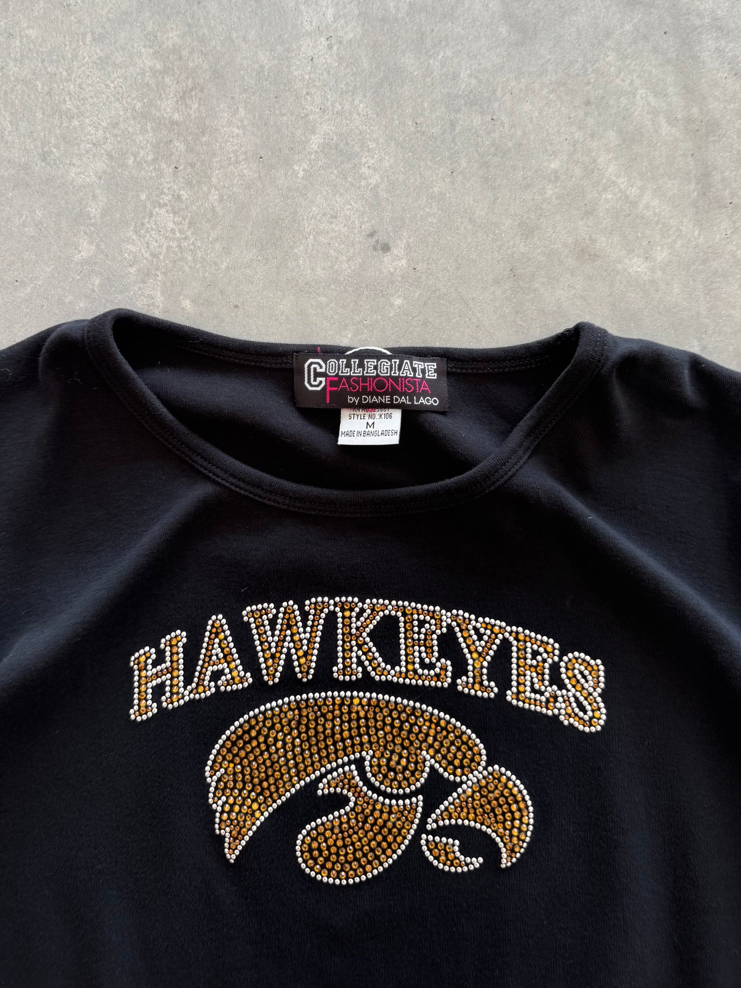 Vintage Iowa Hawkeyes 3/4 Sleeve Women’s Tee - M