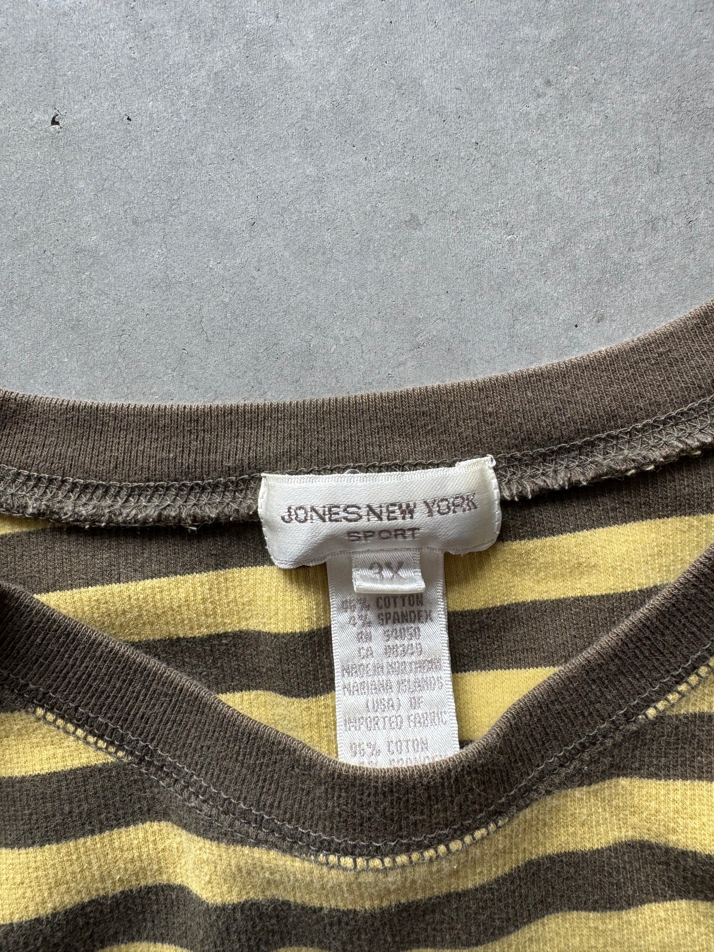 Vintage Striped Women’s 3/4 Sleeve - XL