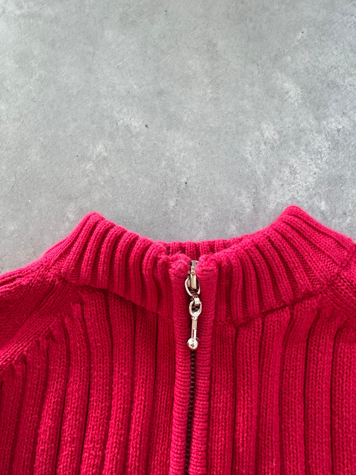 Vintage Women’s Zip Up Sweater - L