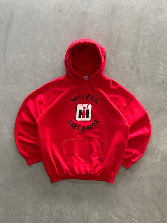 Save a Horse ride a Tractor Hoodie - XL