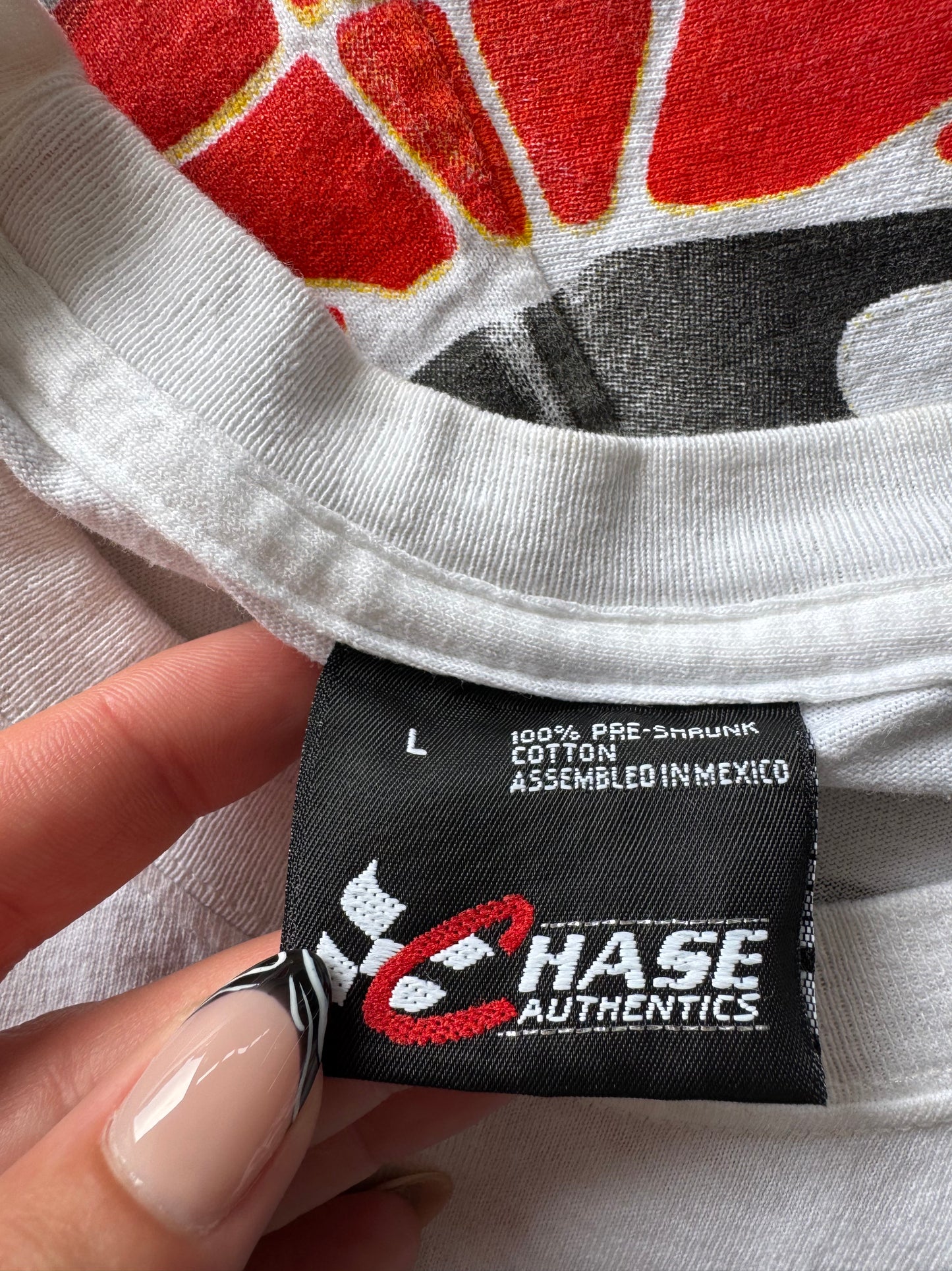 Vintage Nascar Chase Authentic’s All Over Print Tee - L