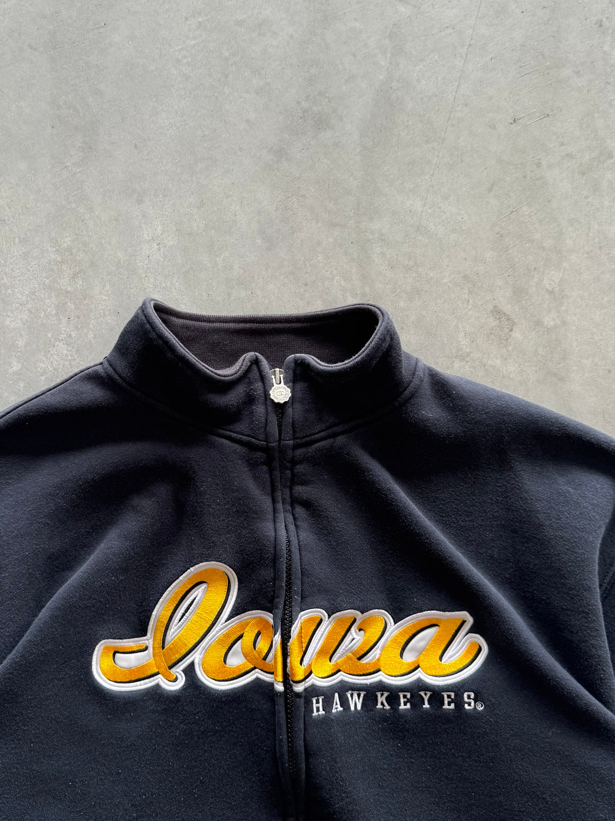 Vintage 90s Iowa Hawkeyes Zip Up - XL