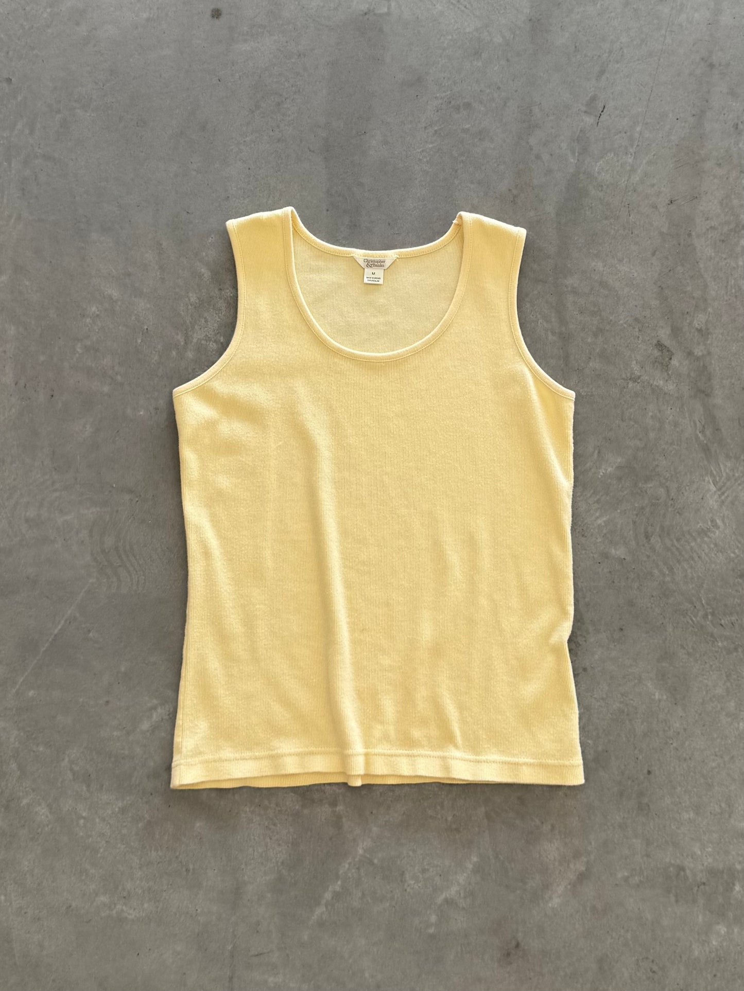Vintage Christopher & Banks Yellow Tank Top - M
