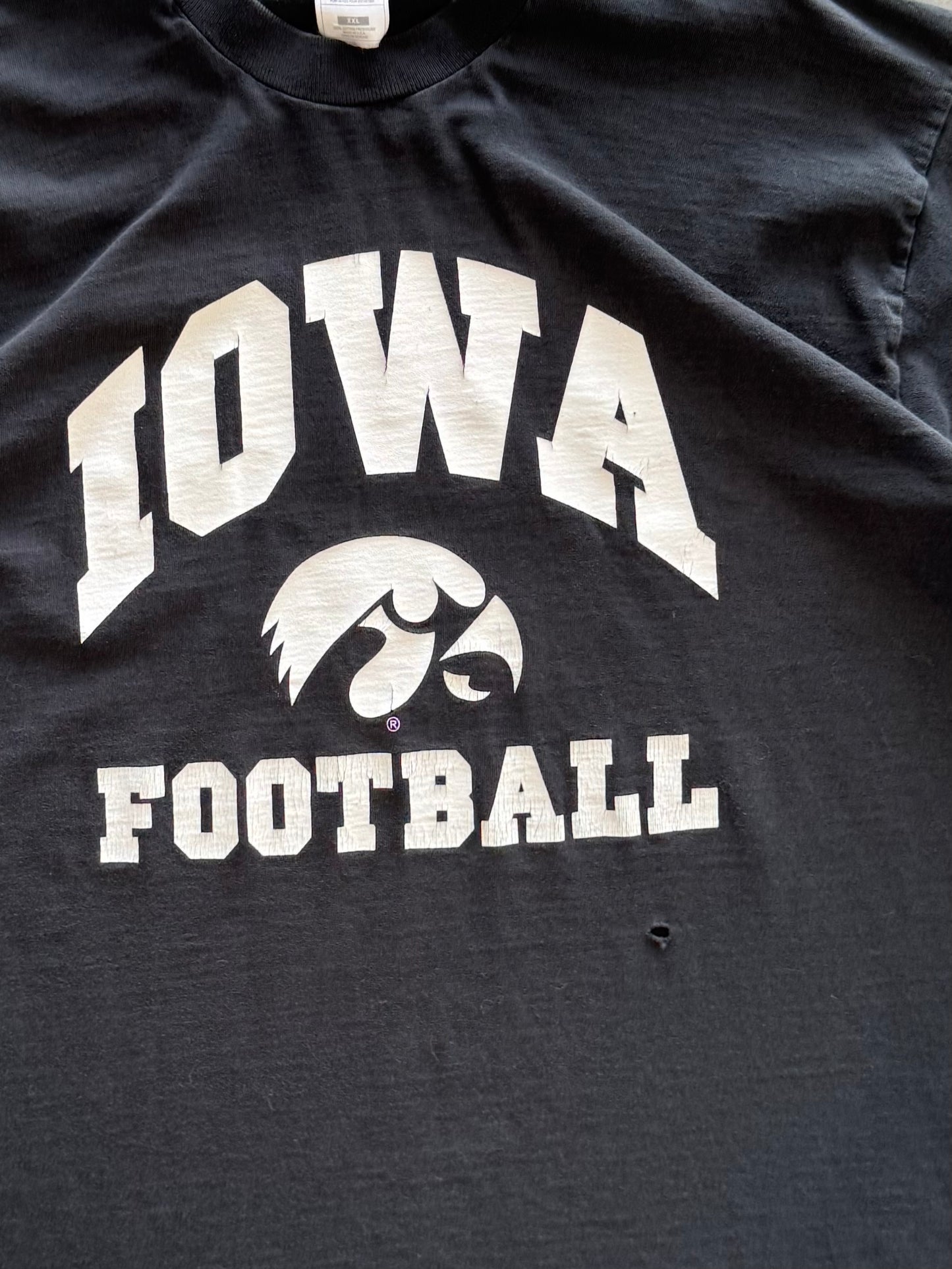 Vintage Iowa Hawkeyes Football Long Sleeve - XXL