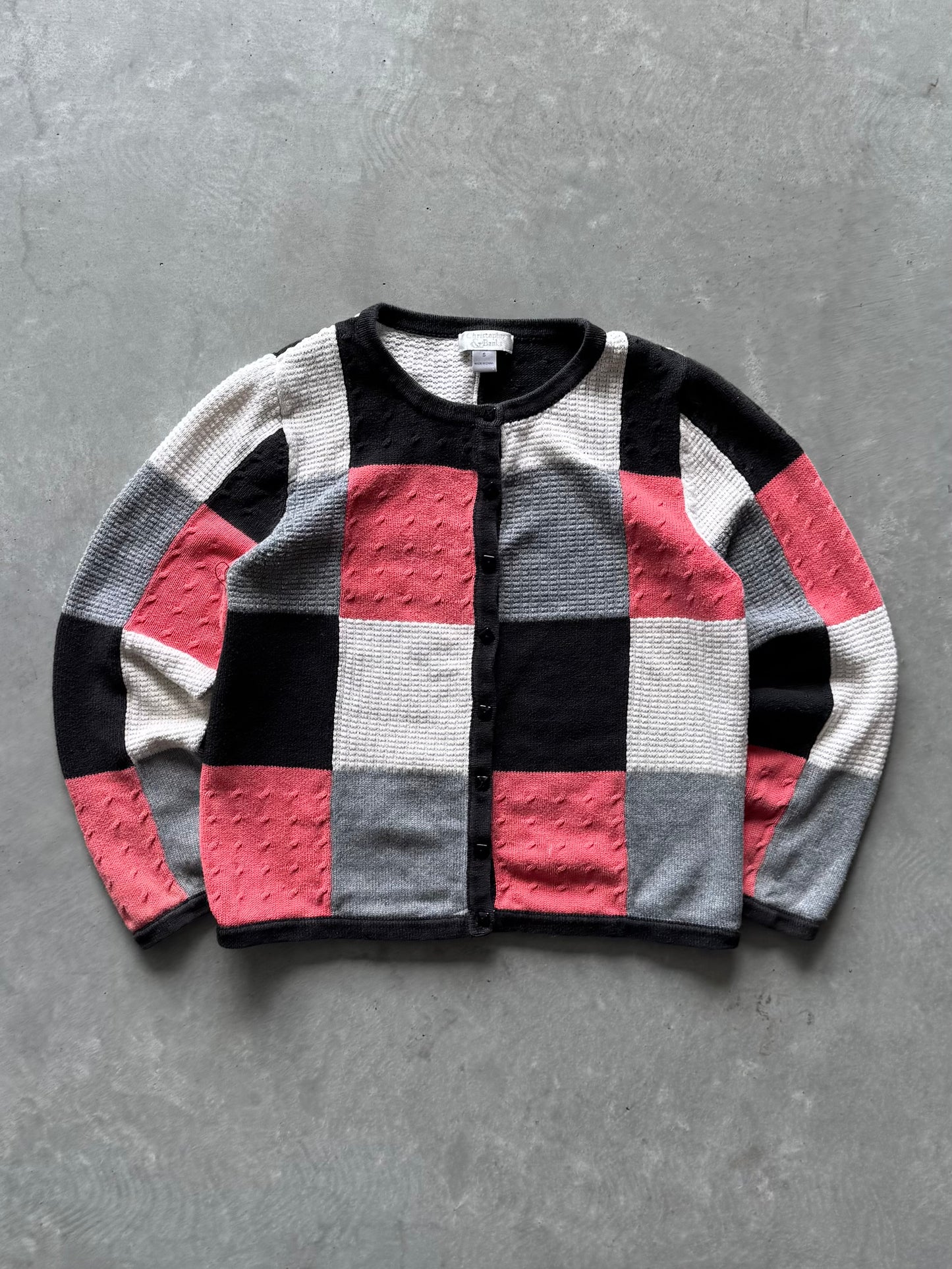 Vintage Patchwork Cardigan - S