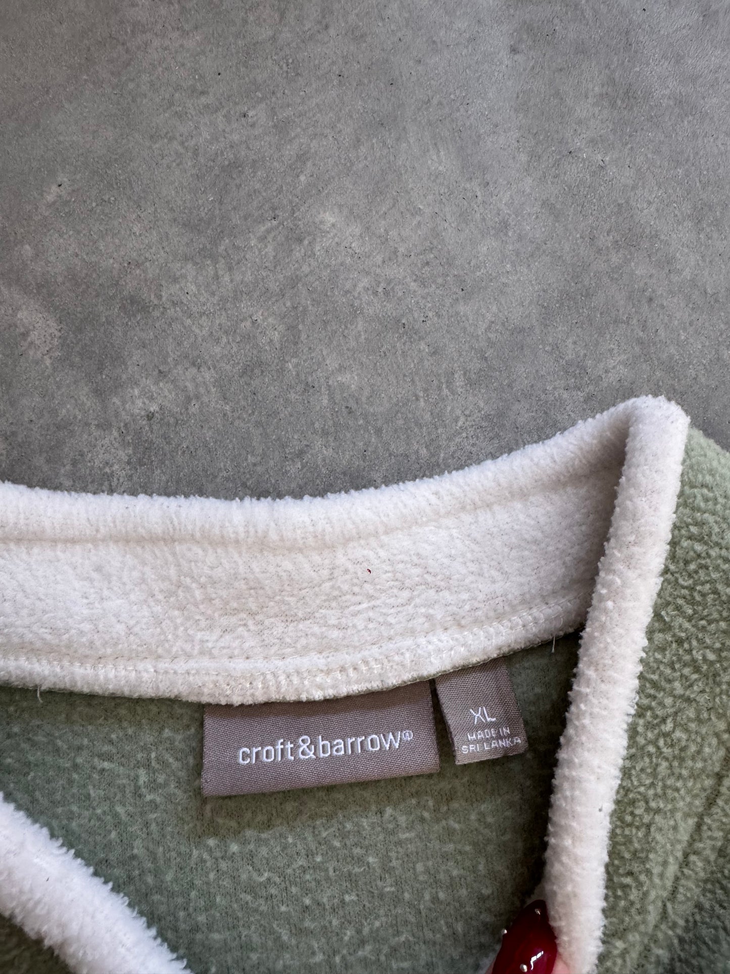 Vintage Winter Scenery Fleece Sweatshirt - XL