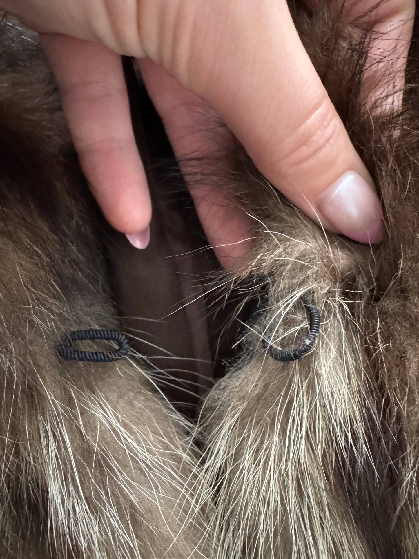 Vintage Real Fur Coat - L