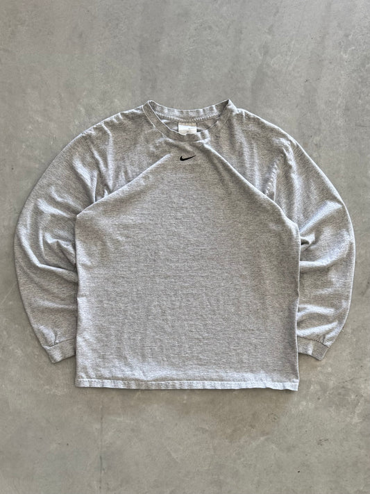 Vintage 00s Nike Center Swoosh Long Sleeve - M