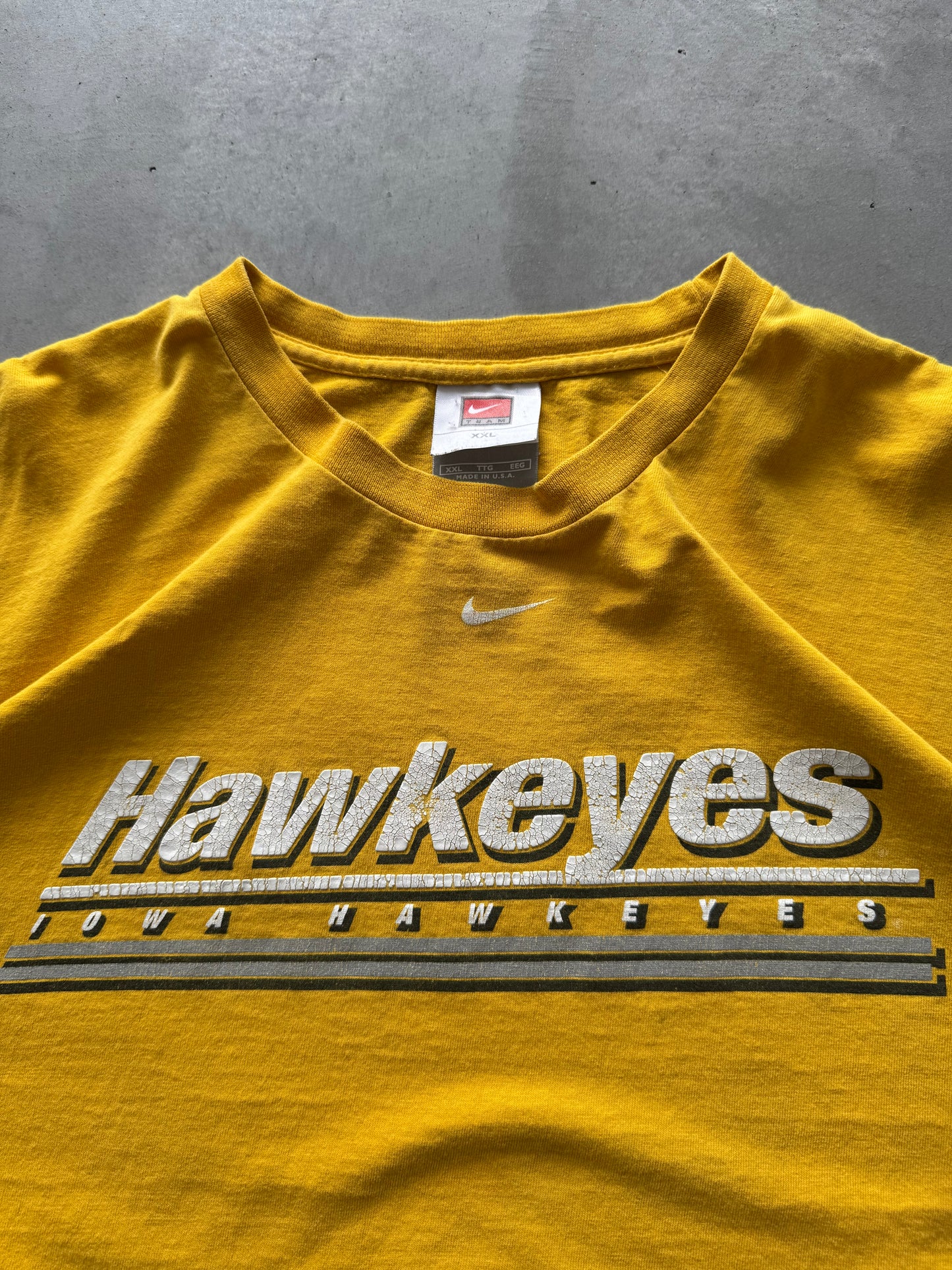 Vintage 90s Nike Iowa Hawkeyes Tee - XXL