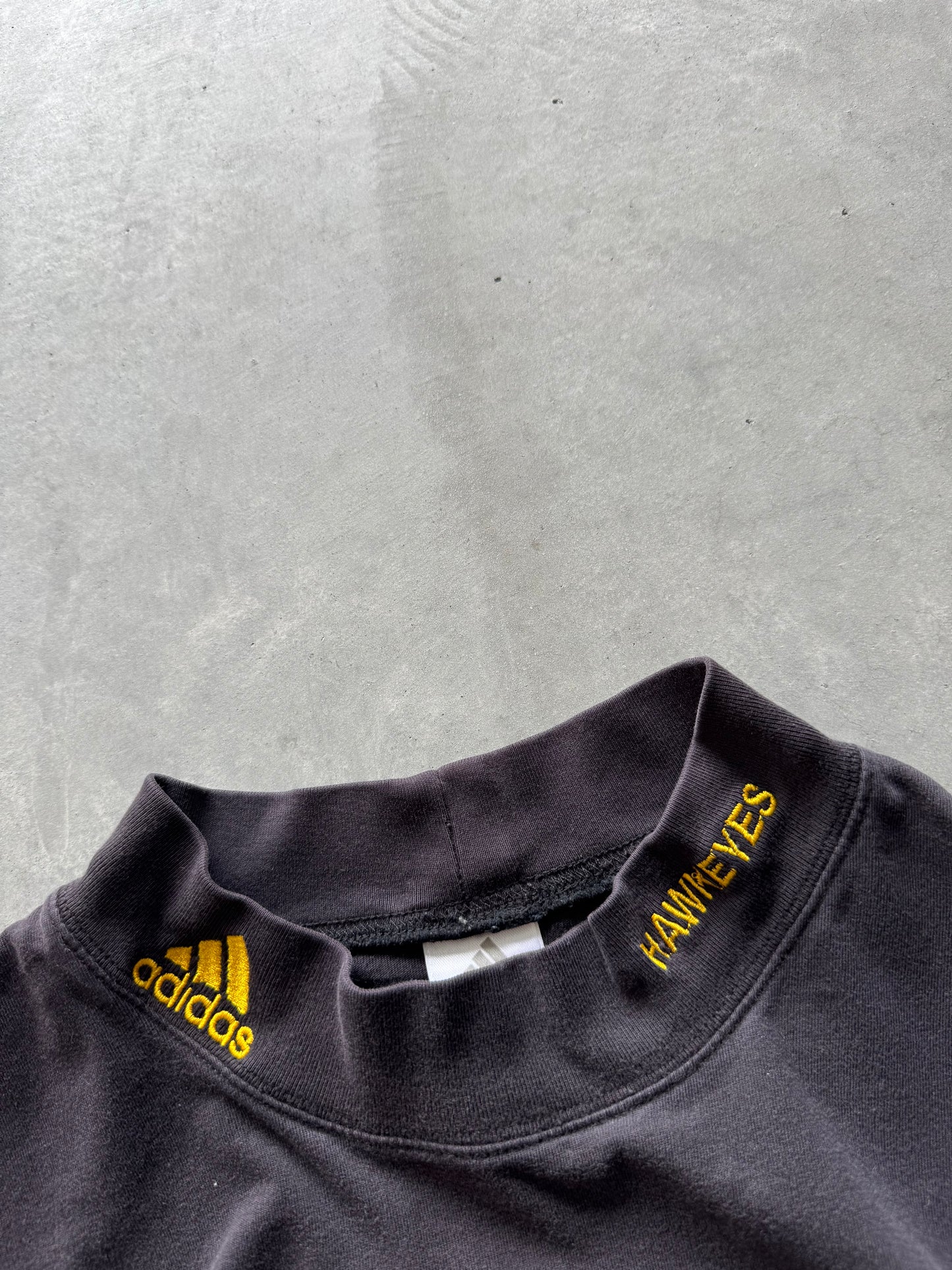 Vintage Iowa Hawkeyes Adidas Mockneck - L