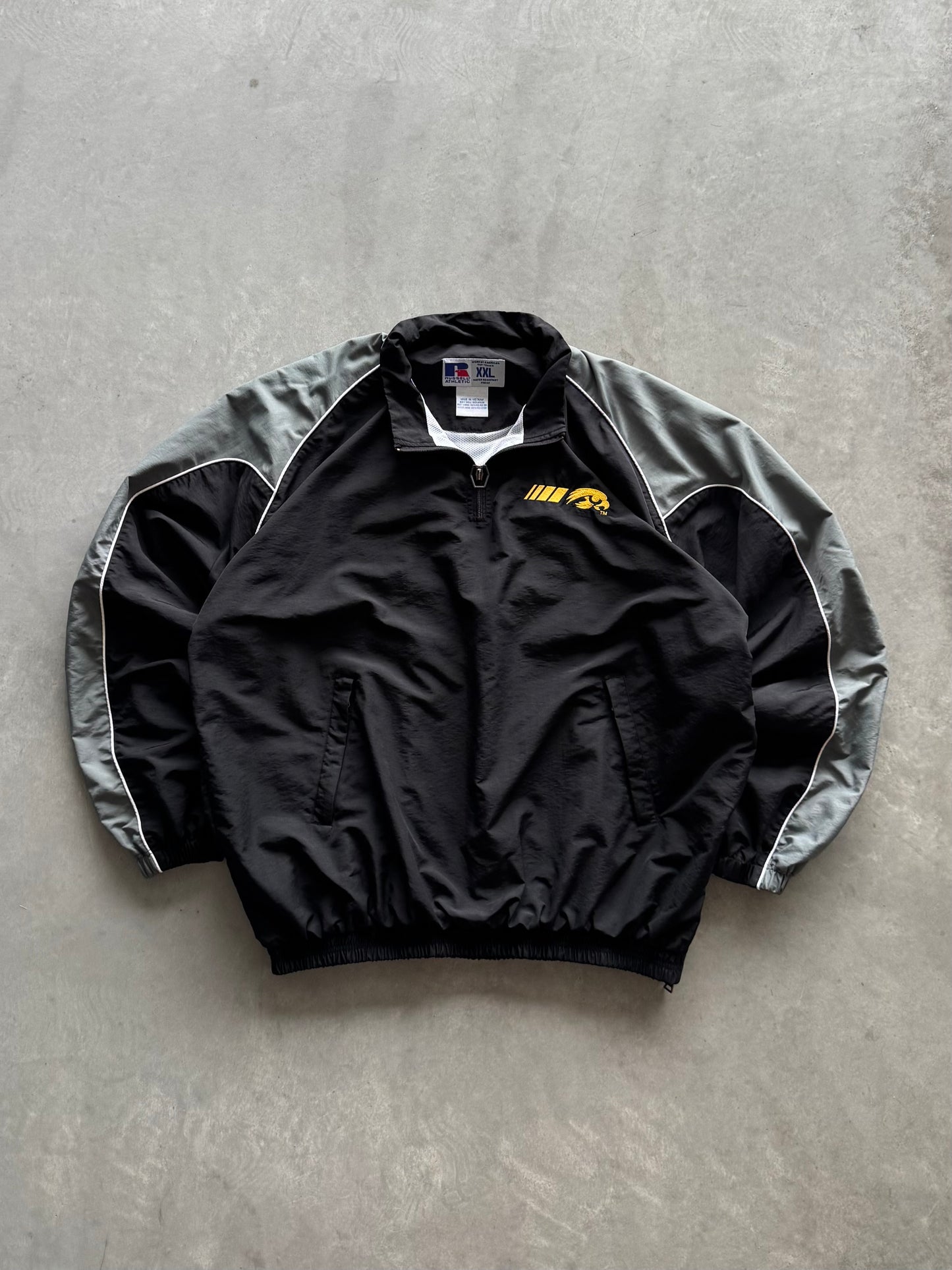 Vintage 90s Russell Iowa Hawkeyes Windbreaker - XXL
