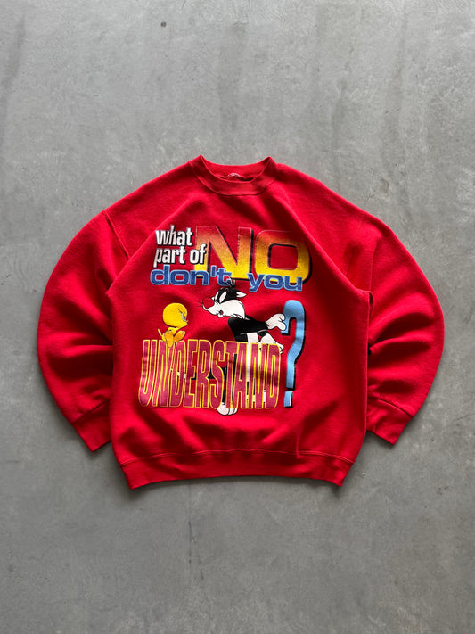 Vintage 1980s Looney Tunes Sweatshirt - XL