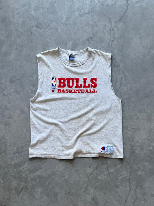 Vintage 90s Chicago Bulls Cutoff Practice Shirt - XL