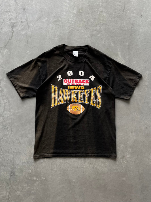 Vintage 2004 Iowa Hawkeyes Bowl Game Tee - L
