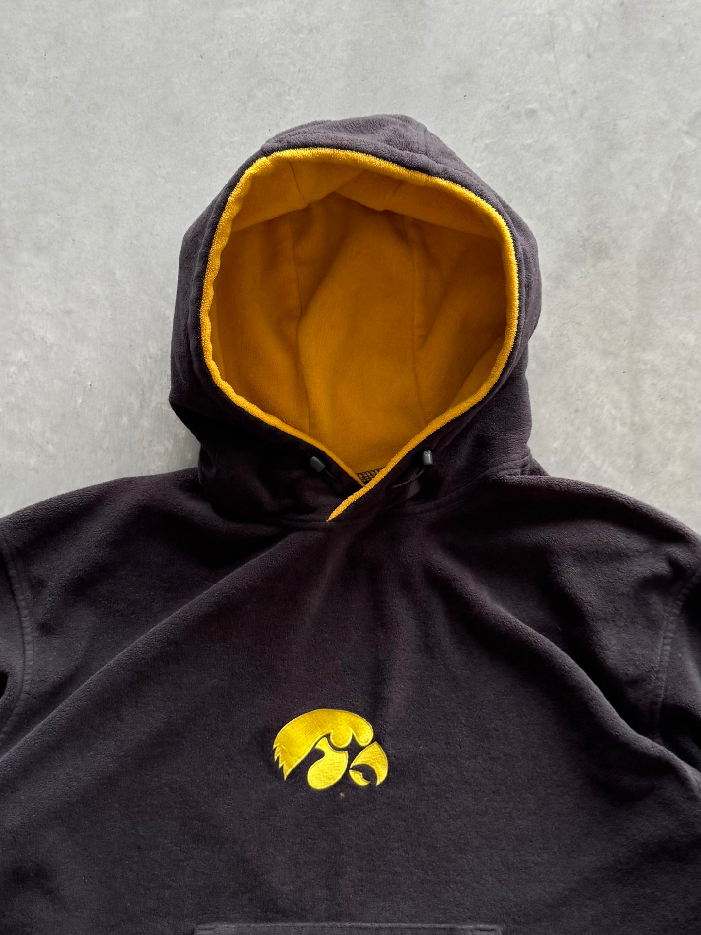 Vintage Iowa Hawkeyes Columbia Fleece Hoodie - XL