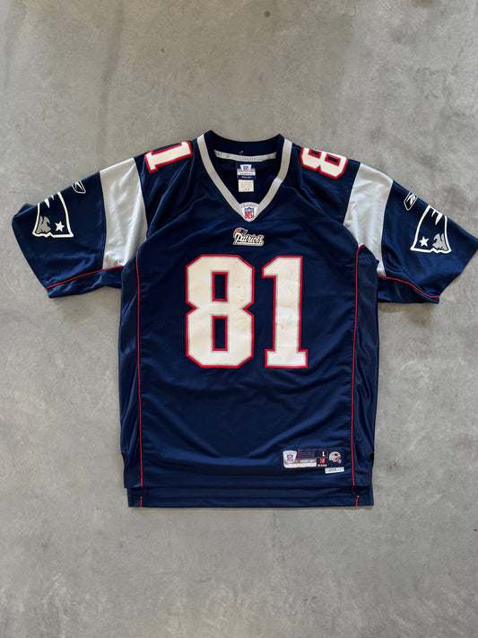 Vintage Reebok Randy Moss Patriots Jersey - L