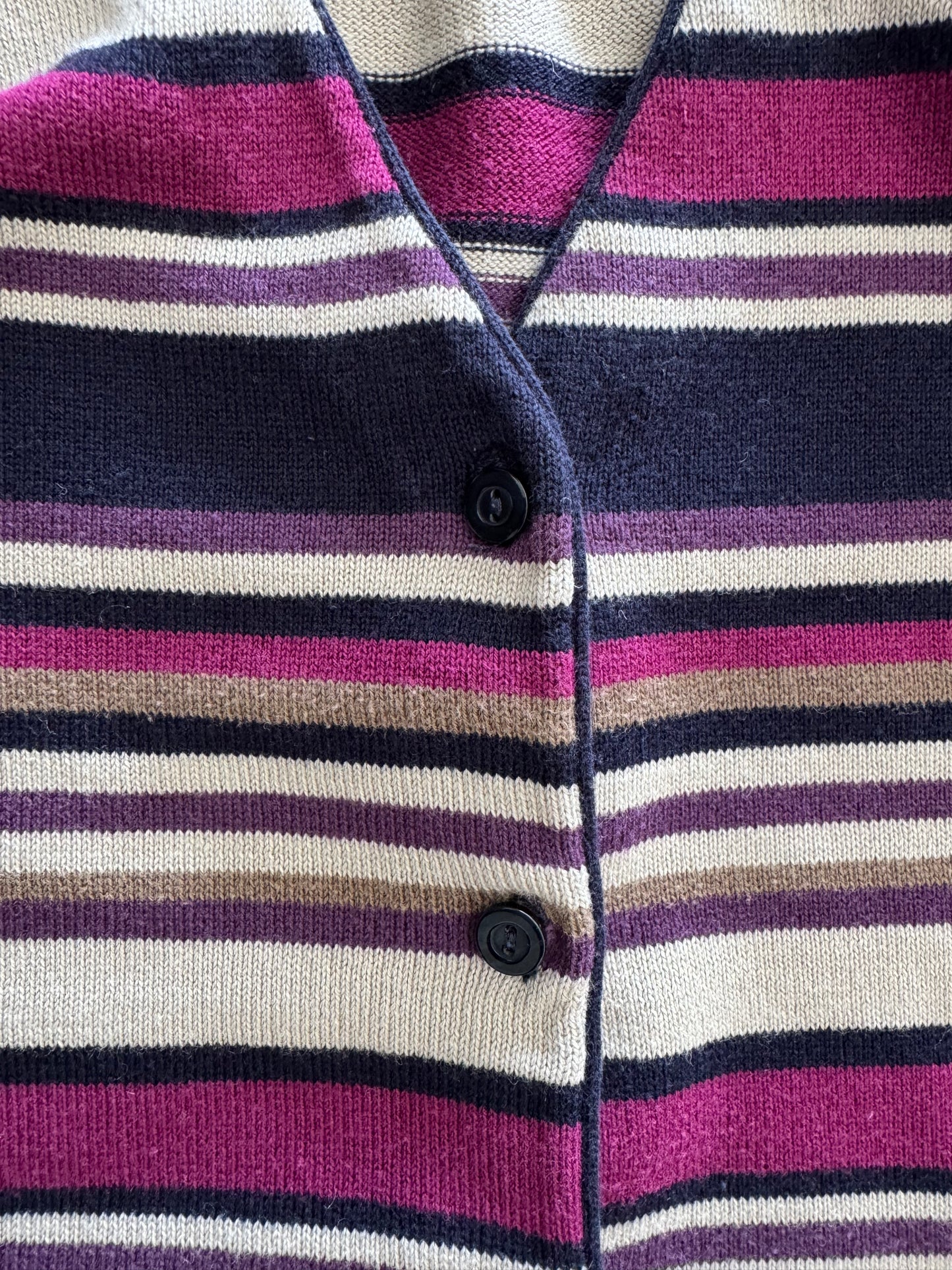 Vintage Christopher & Banks Striped Cardigan - XL