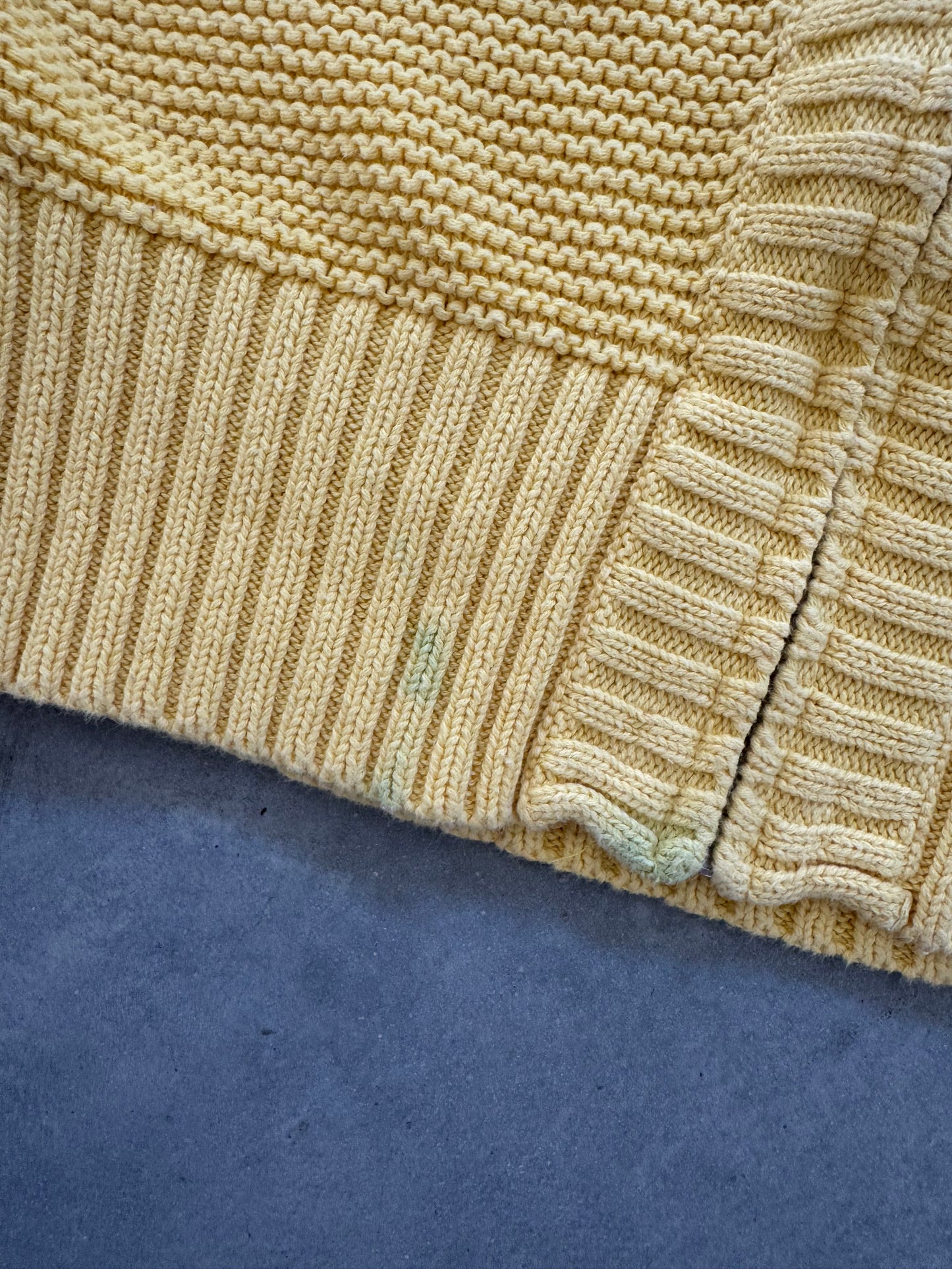 Vintage Knit Womens Zip Up - M