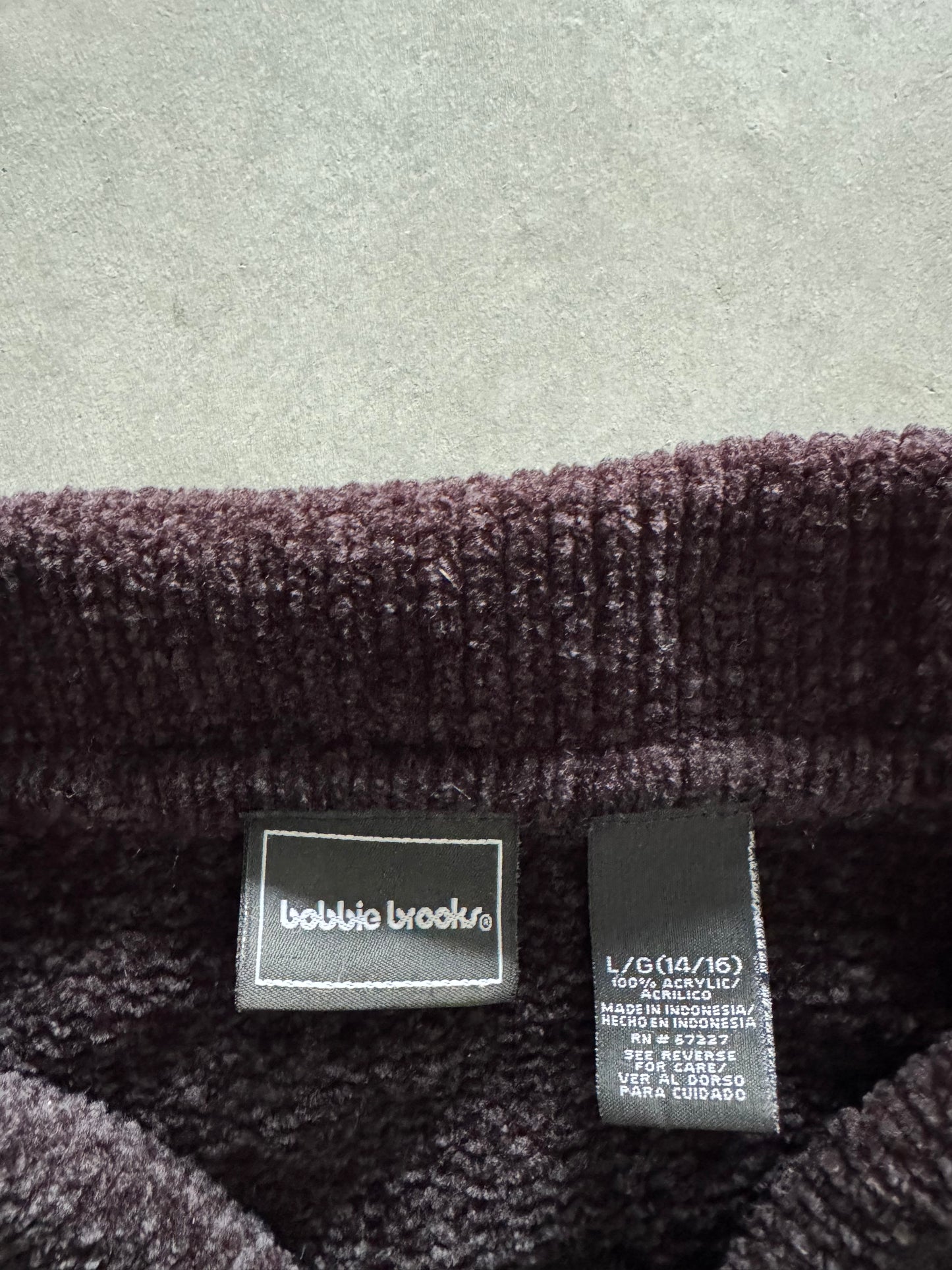 Vintage Zip Up Women’s Sweater - L