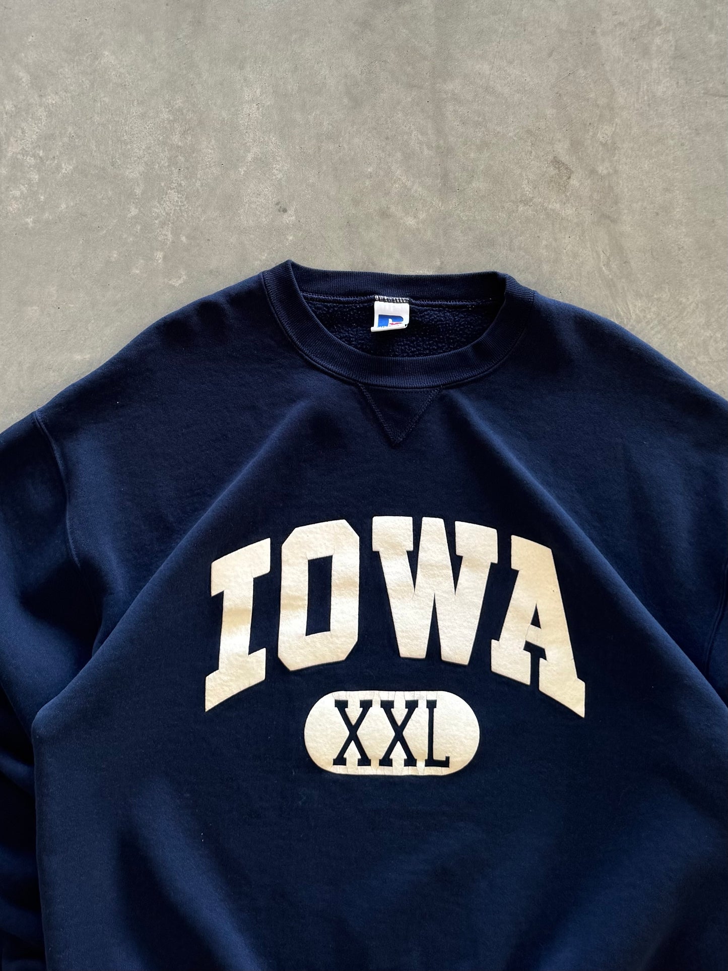 Vintage 90s Russell Iowa Sweatshirt - XL