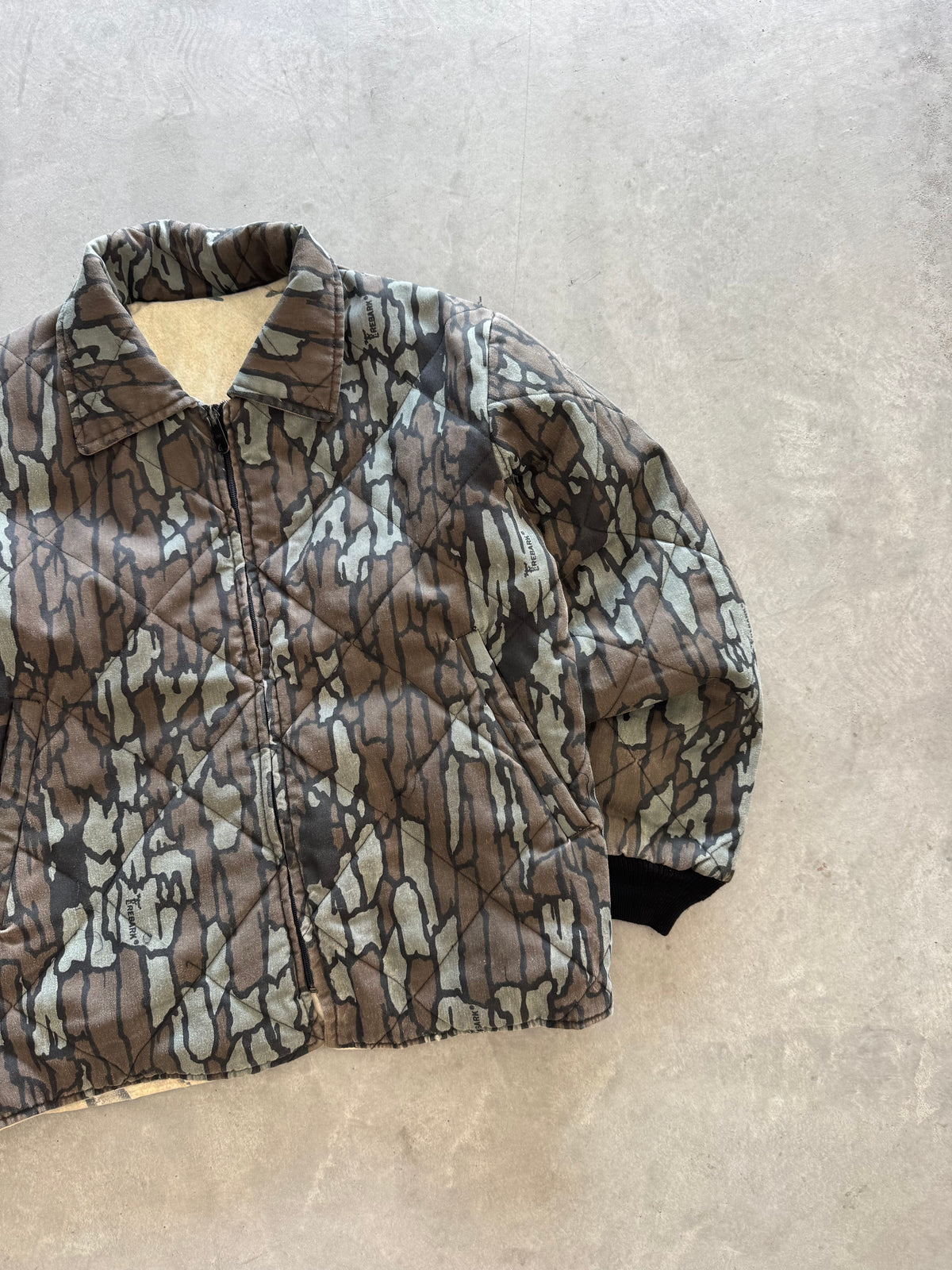 Vintage 80s Trebark Camo Reversible Jacket - M