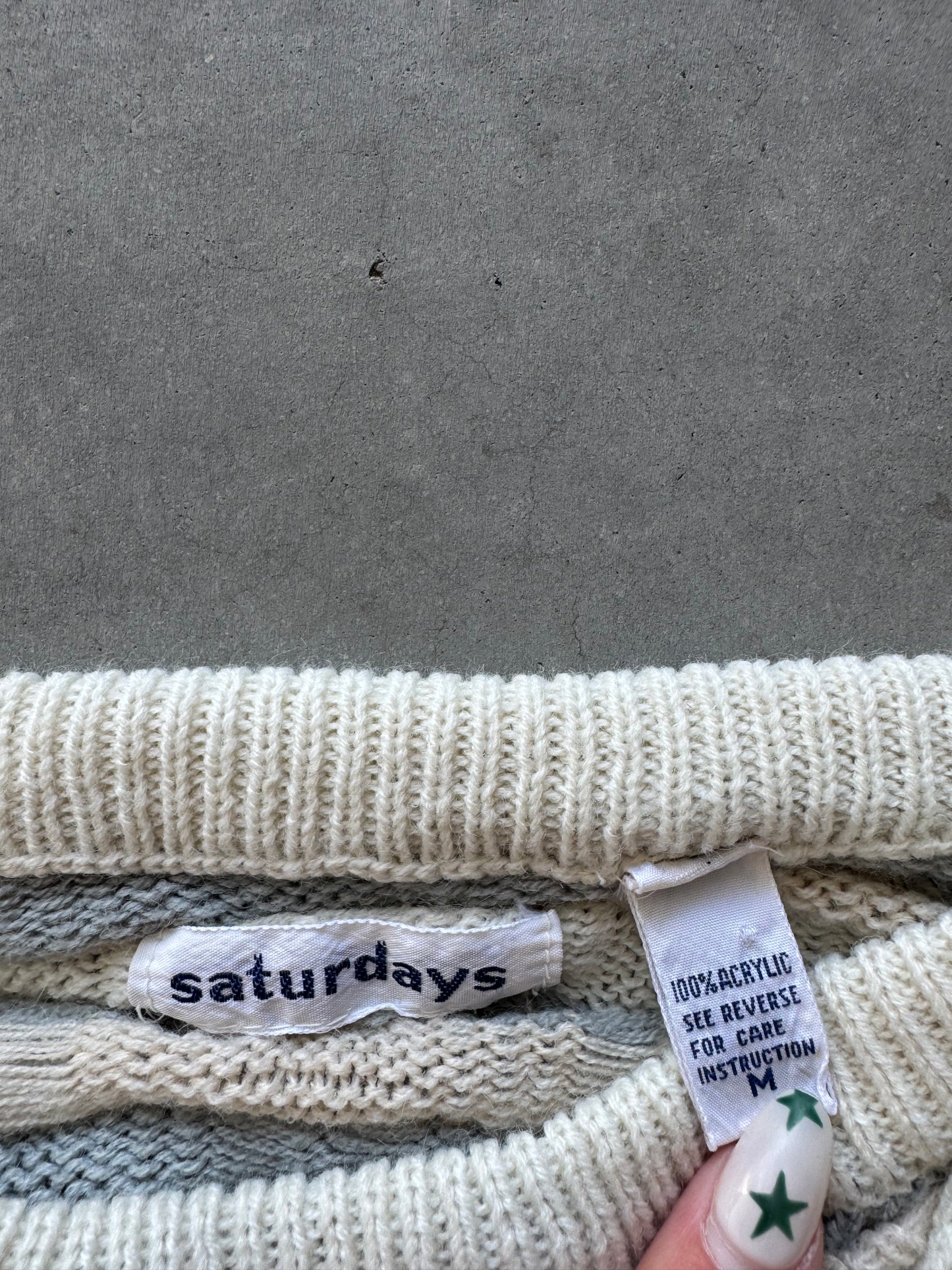 Vintage 80s Knit Sweater - M